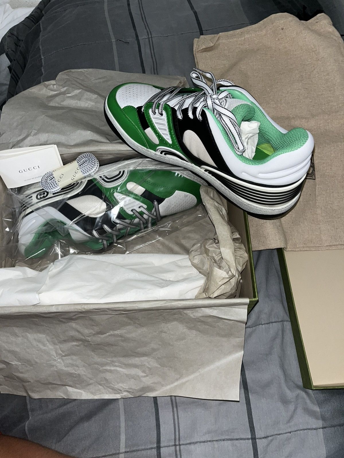 Gucci Gucci Basket ‘Green Demetra’ Size US 10.5 / EU 43-44 - 1 Thumbnail
