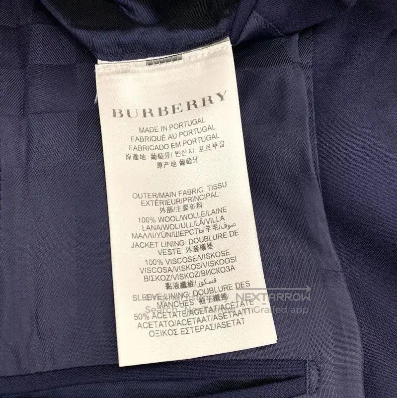 Burberry Burberry Navy Wool Men's Blazer Jacket. Size US S / EU 44-46 / 1 - 7 Thumbnail