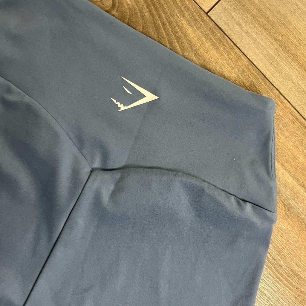 Gymshark Gymshark Blue Grey Athletic Workout Biker Shorts Women XS Bi Size 25" / US 0 / IT 36 - 4 Thumbnail