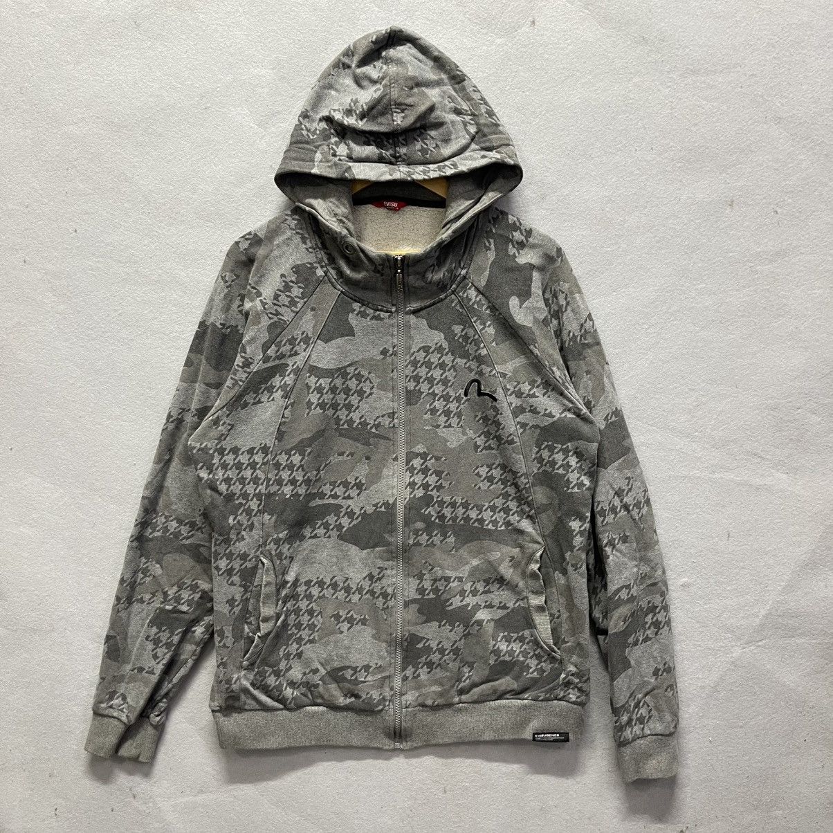 Evisu Vintage Evisu Daicock Camo Full Zip Hoodie Size US XL / EU 56 / 4 - 1 Thumbnail