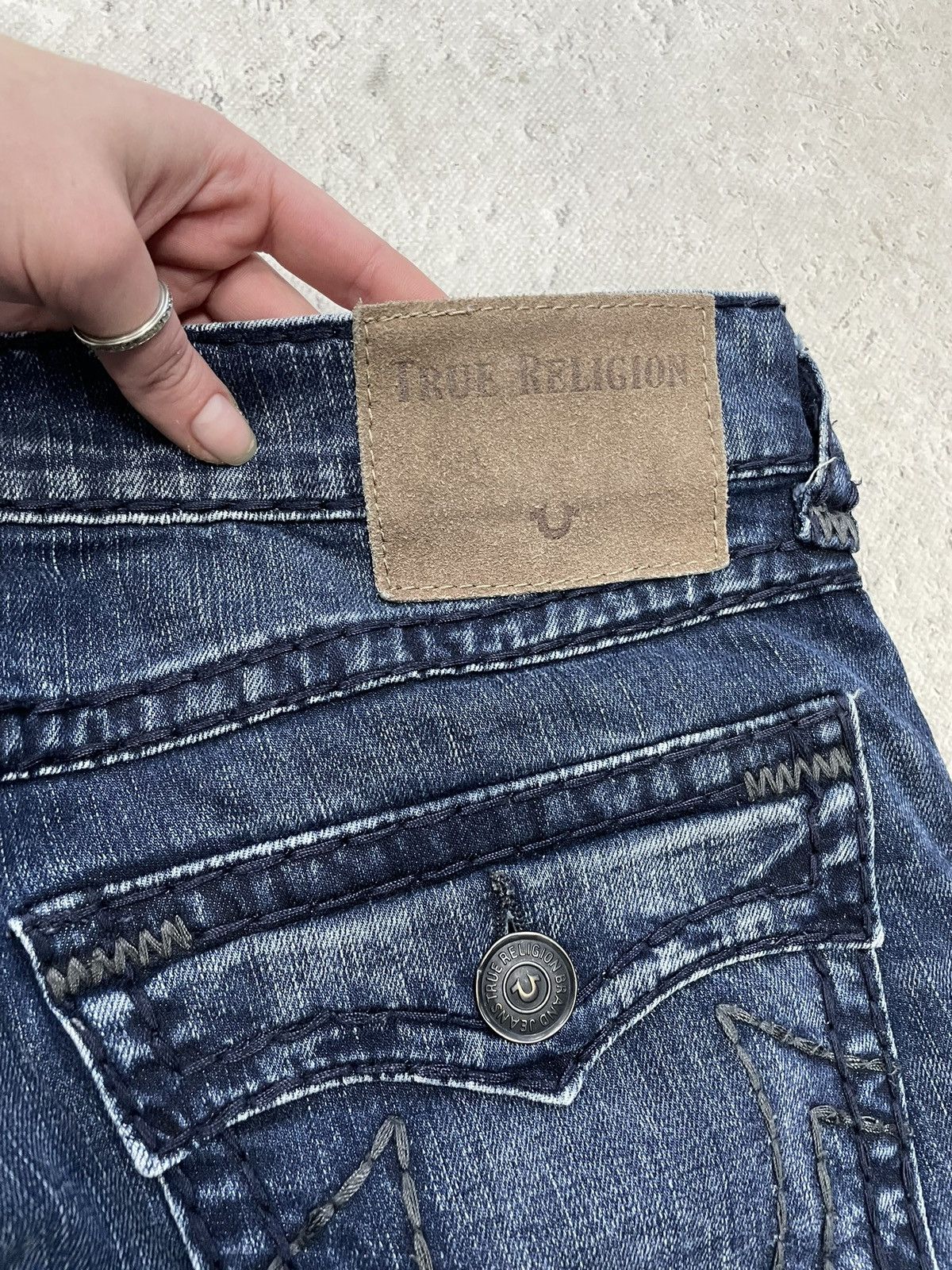 True Religion Truereligion jeans relaxed slim whiskered pants classic blue Size US 34 / EU 50 - 14 Thumbnail