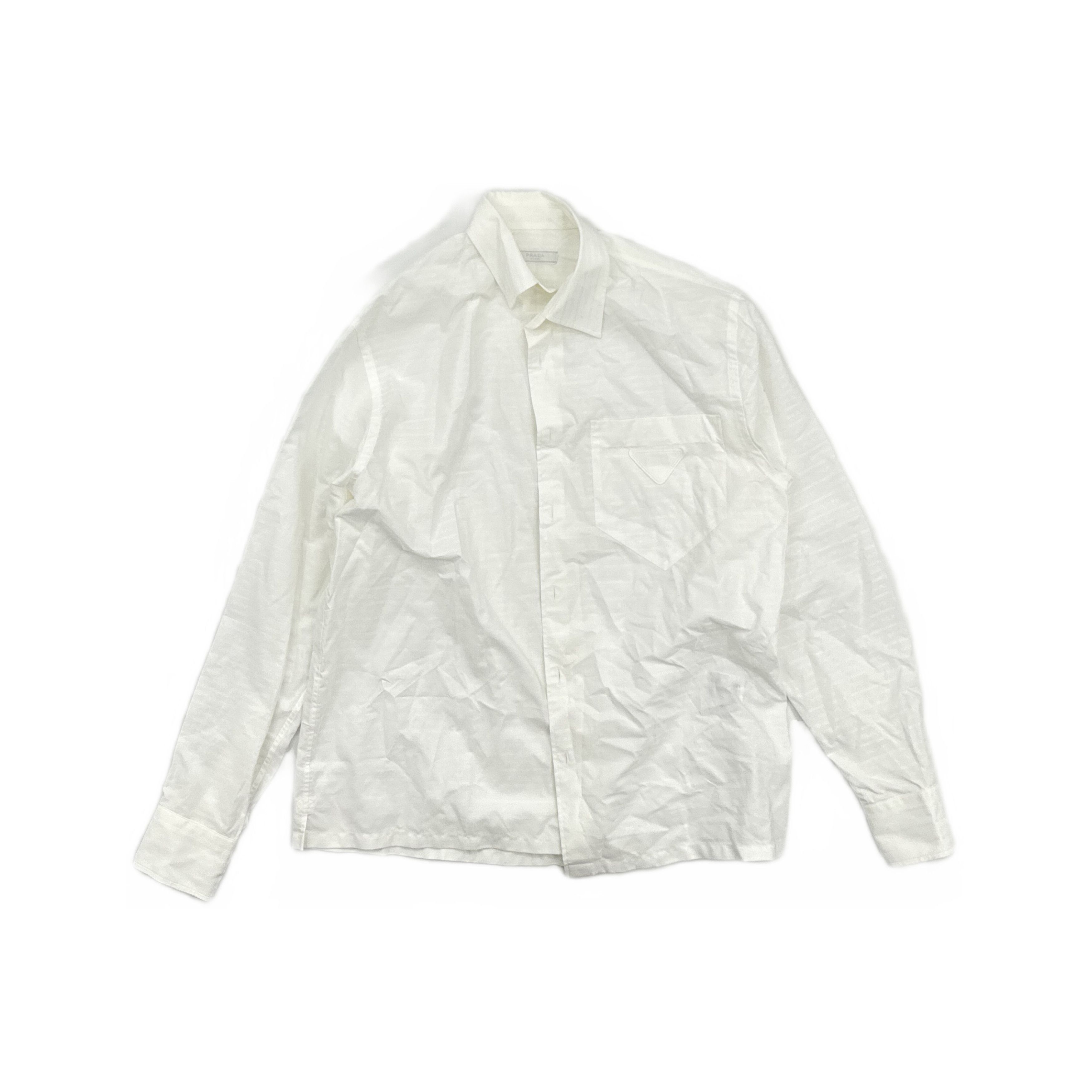 Prada Prada White Button-up Shirt Size S Size US S / EU 44-46 / 1 - 1 Thumbnail