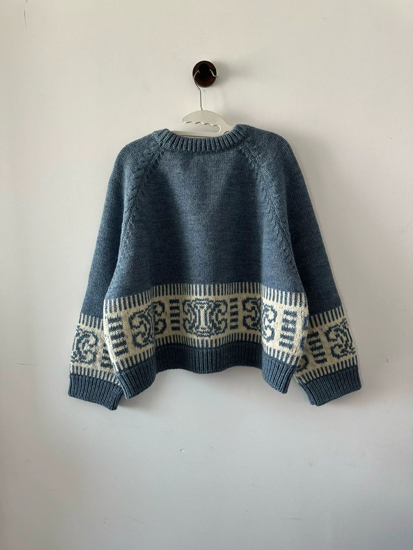 Celine Celine Triomphe Knit Sweater L New Size L / US 10 / IT 46 - 2 Thumbnail