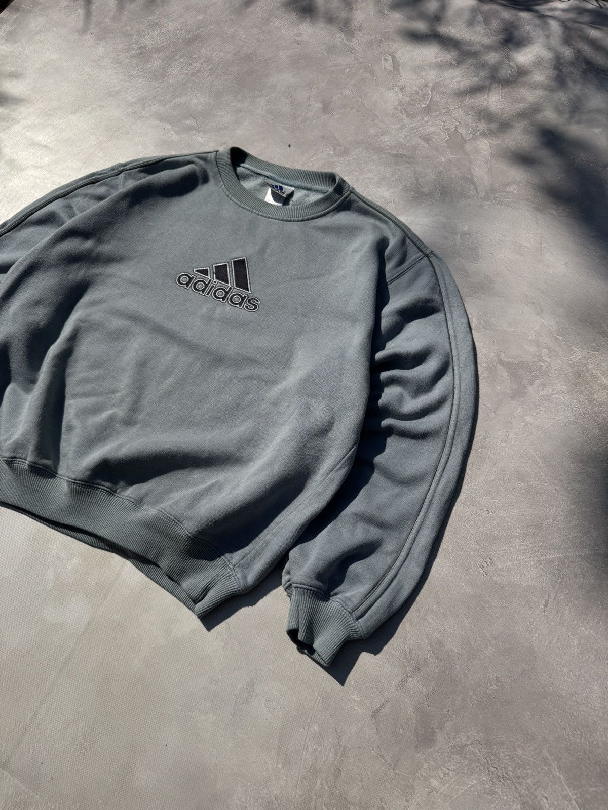 Adidas Vintage 00s Adidas Y2k Baggy Crewneck Sweatshirt Size US XL / EU 56 / 4 - 2 Thumbnail