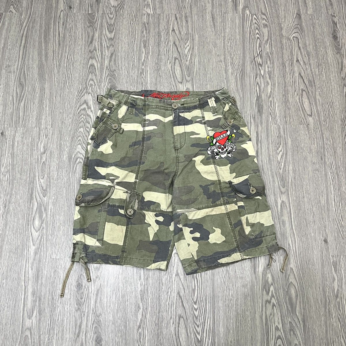 Ed Hardy Camo Cargo Ed Hardy Embroidery Skull Love Size US 34 / EU 50 - 1 Thumbnail