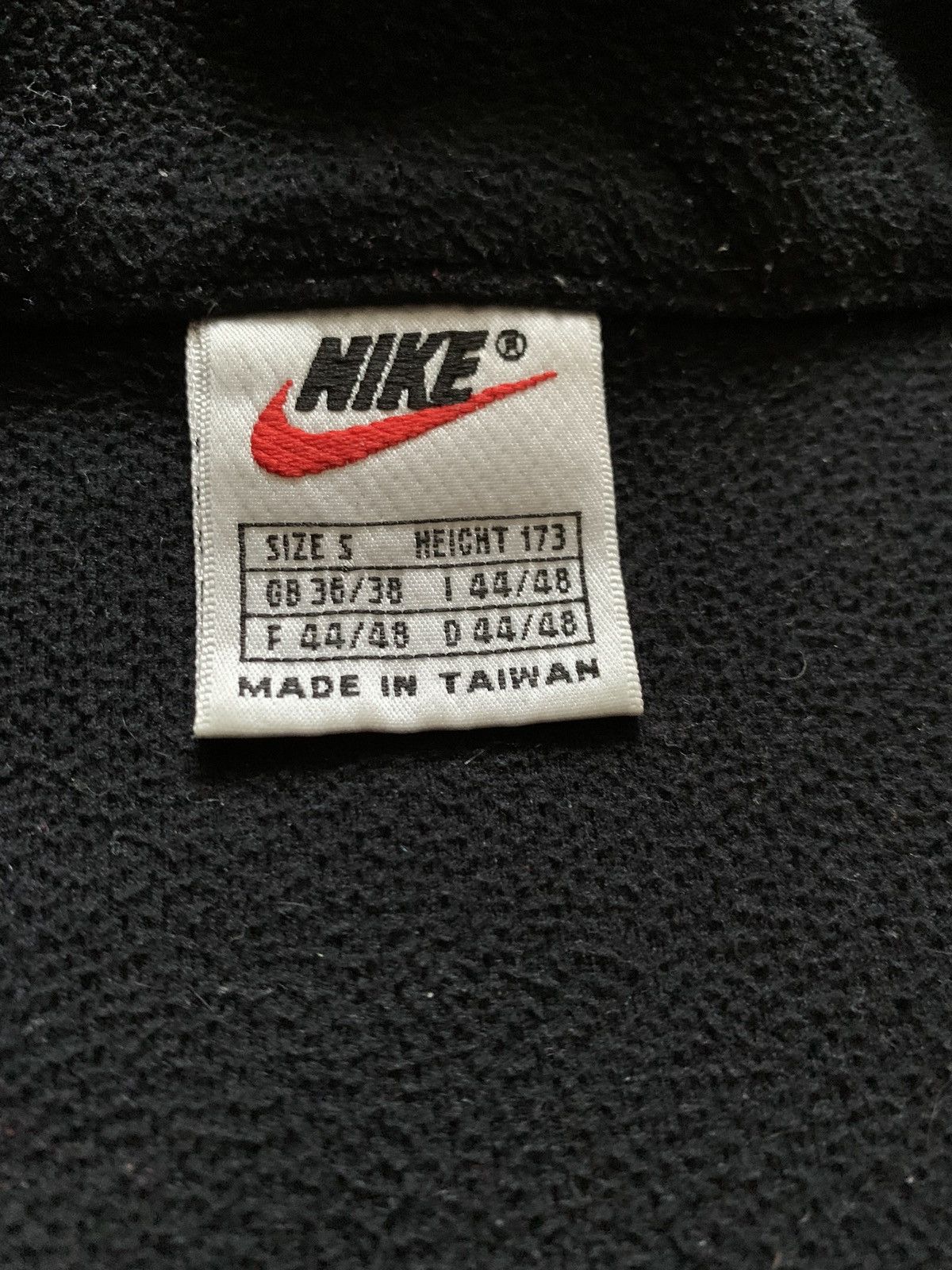 Nike × Vintage Vintage Nike Fleece Anorak Jacket Sweatshirt Black Y2K 90s Size US S / EU 44-46 / 1 - 7 Thumbnail