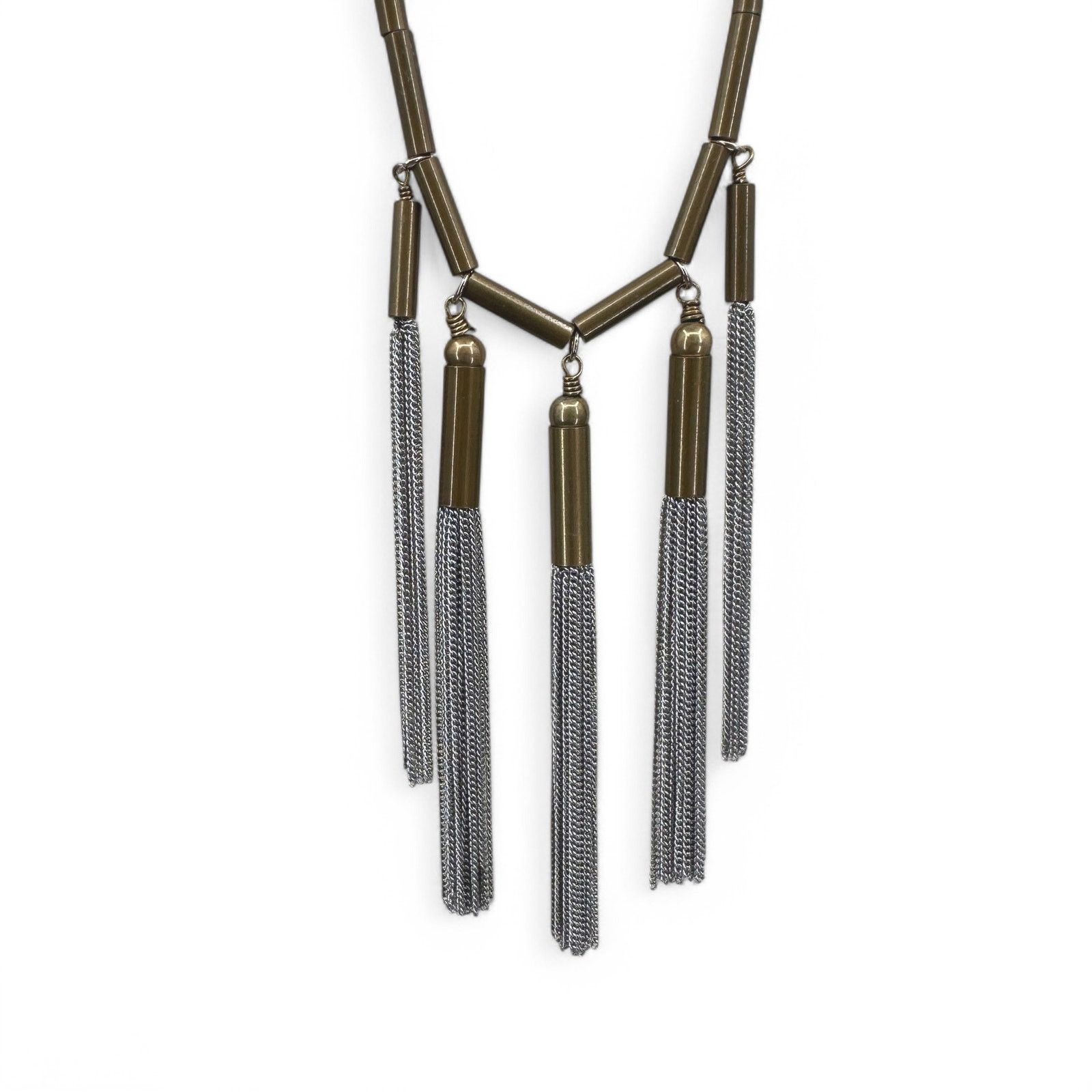 Banana Republic Banana Republic Chain Tassel Statement Necklace Size ONE SIZE - 8 Thumbnail