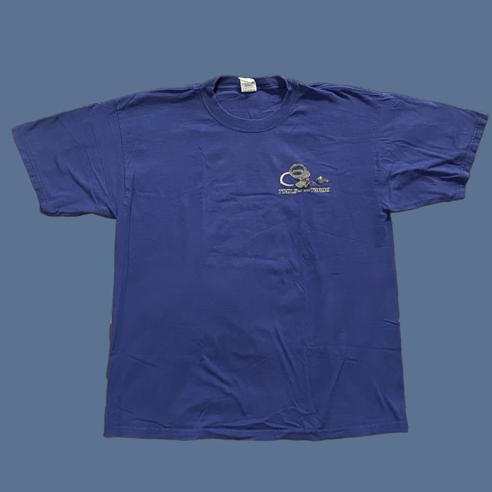 Gildan VINTAGE Gildan Tools Of The Trade Law Enforcement T Shirt Blue Mens XL NWOT Size US XL / EU 56 / 4 - 1 Thumbnail