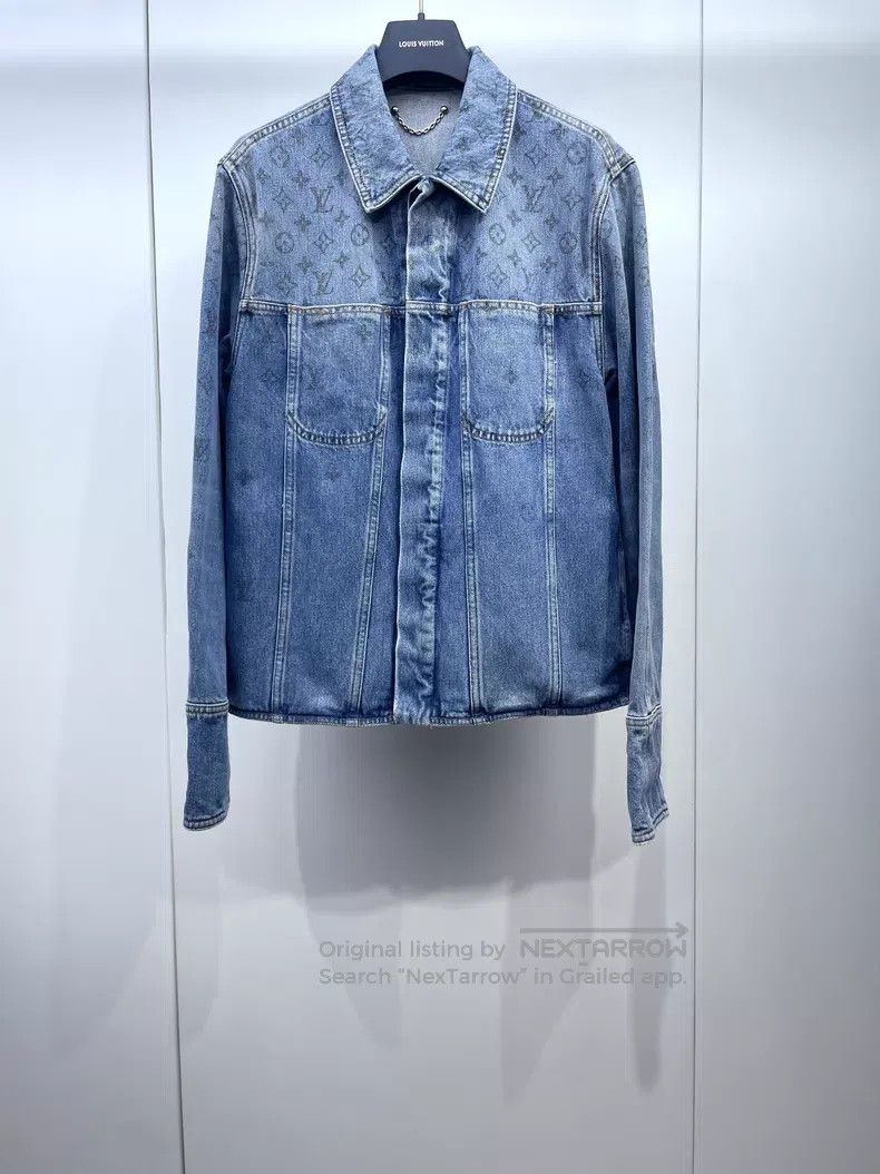 Louis Vuitton Louis Vuitton Gradient full-print denim jacket Size US M / EU 48-50 / 2 - 2 Thumbnail