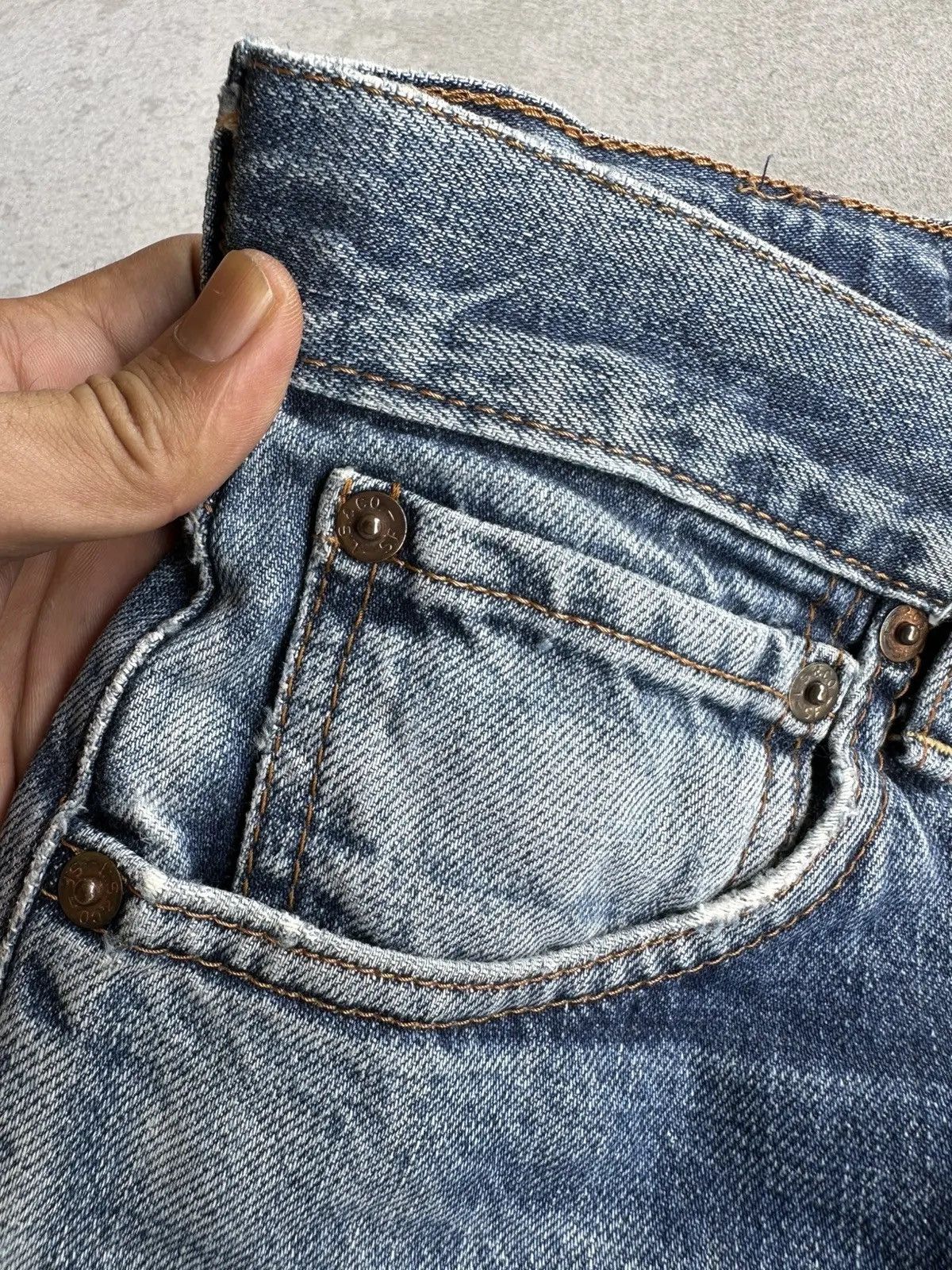 LVC CRAZY 🔥🔥 DISTRESSED DENIM 🧷 Vintage LEVI’S 503 Denim Pants Size US 29 - 9 Thumbnail