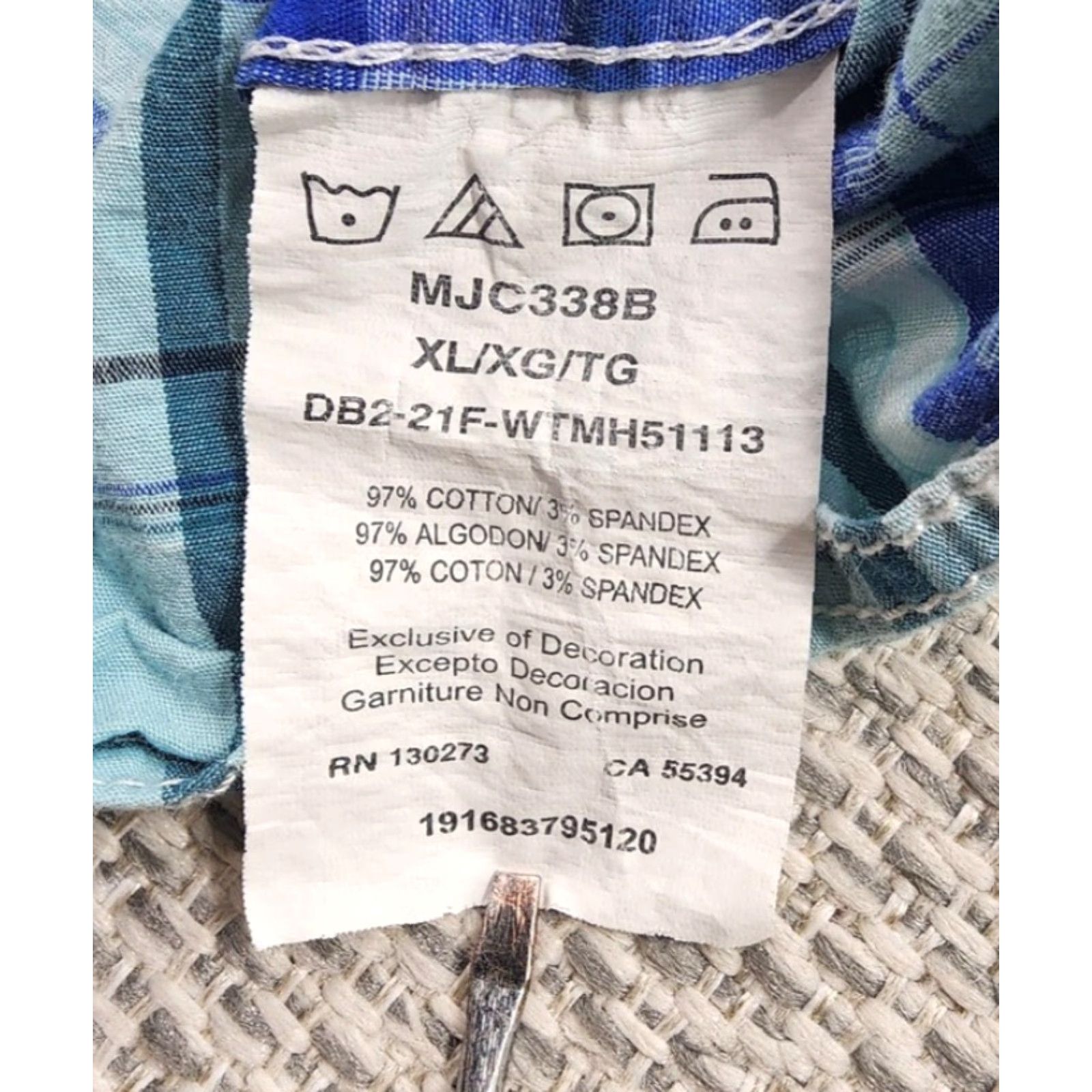 Wrangler Wrangler 20X Competition Shirt XL Blue Green Plaid Western Snap Pearl Rodeo Mens Size US XL / EU 56 / 4 - 7 Thumbnail