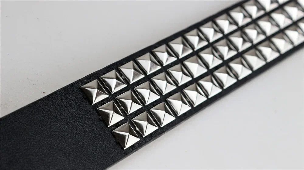 Vintage Square Bead Rivet Belt Size ONE SIZE - 5 Thumbnail