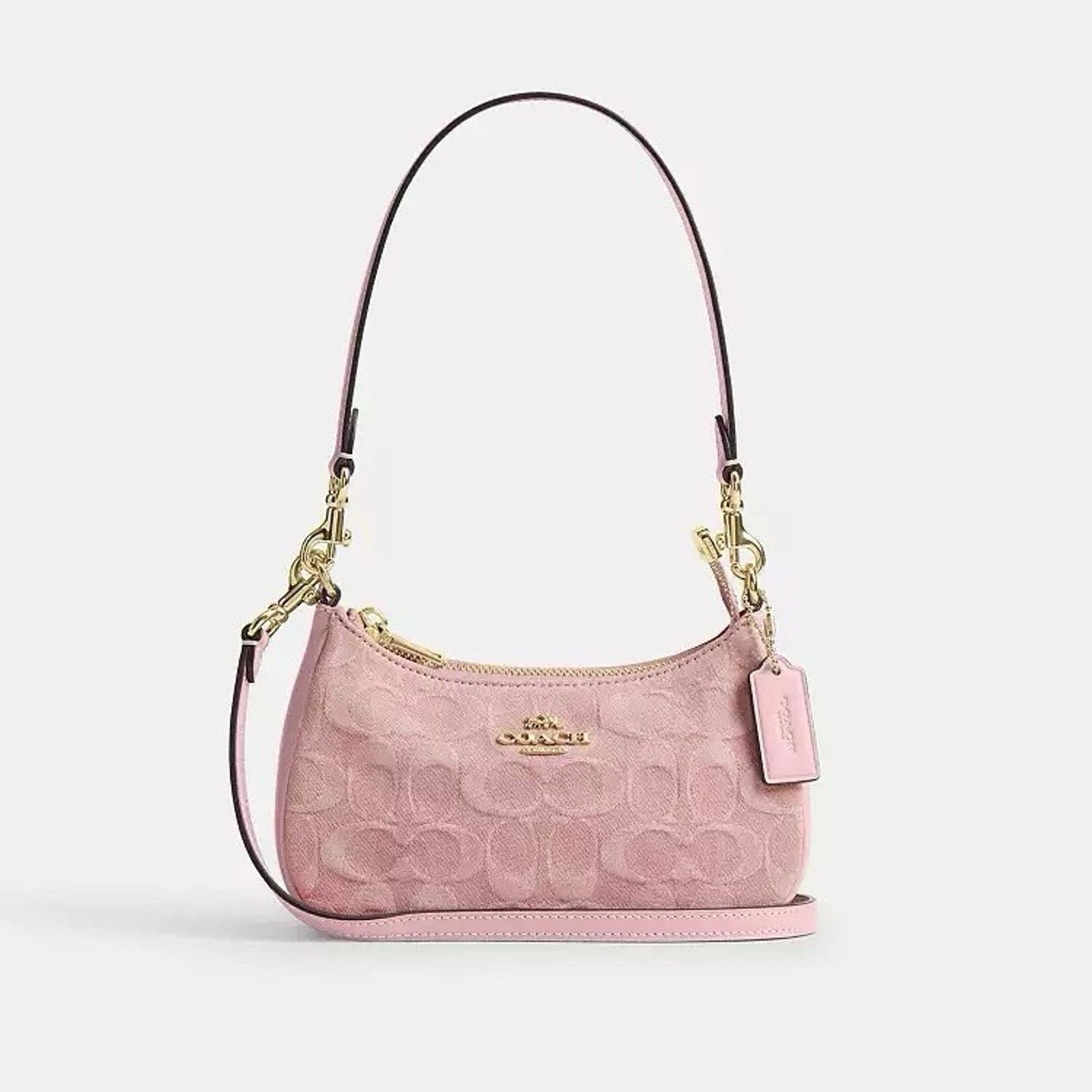 Coach NWT Coach Teri Mini Crossbody Bag Denim CFF97 Light Pink Size ONE SIZE - 9 Thumbnail