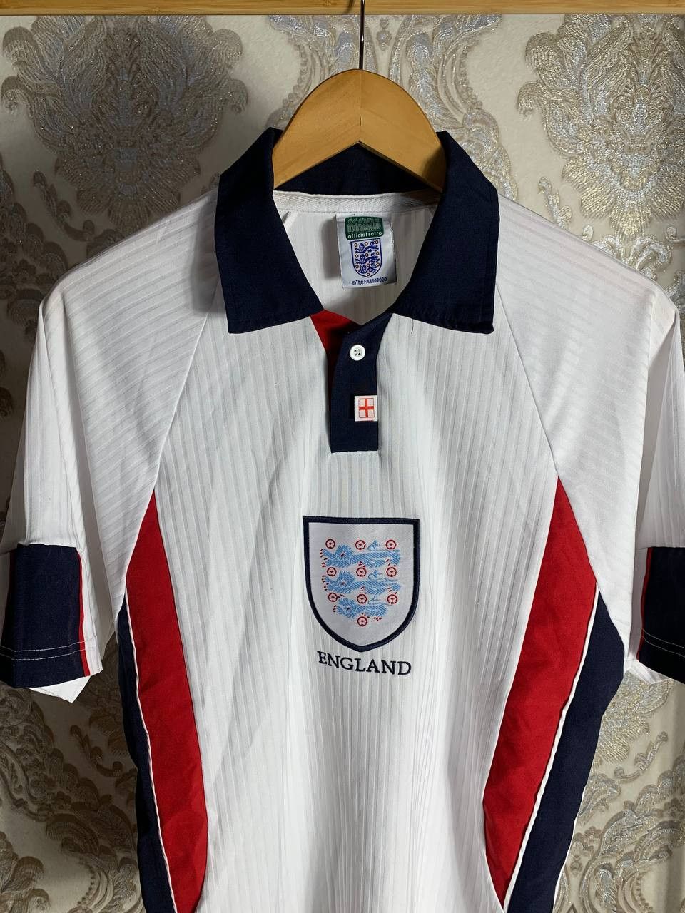 Vintage Very Rare Umbro England Retro Soccer Jersey Manchester 90s Size US M / EU 48-50 / 2 - 2 Thumbnail