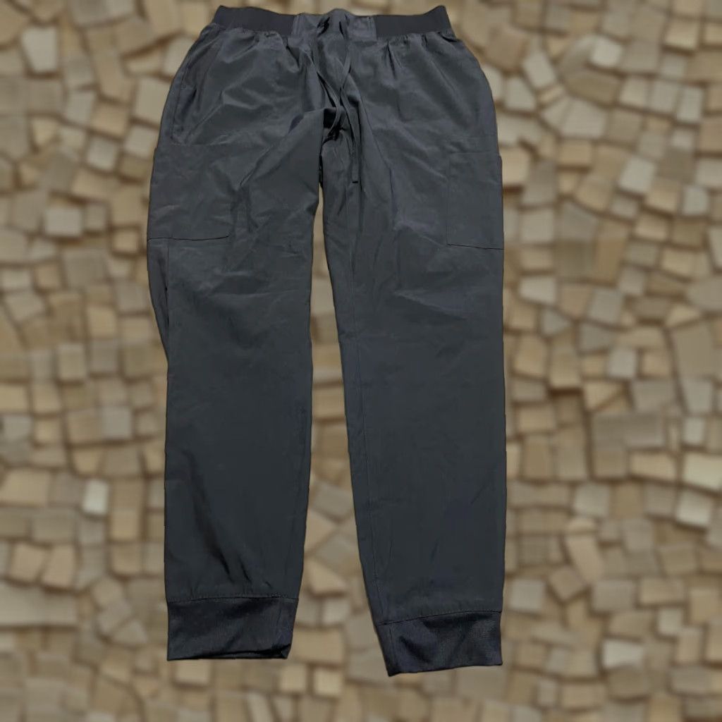 Vintage Pandamed Pants Women's Size Large Black Scrub Pants Pull On Size 36" / US 14 / IT 50 - 1 Thumbnail