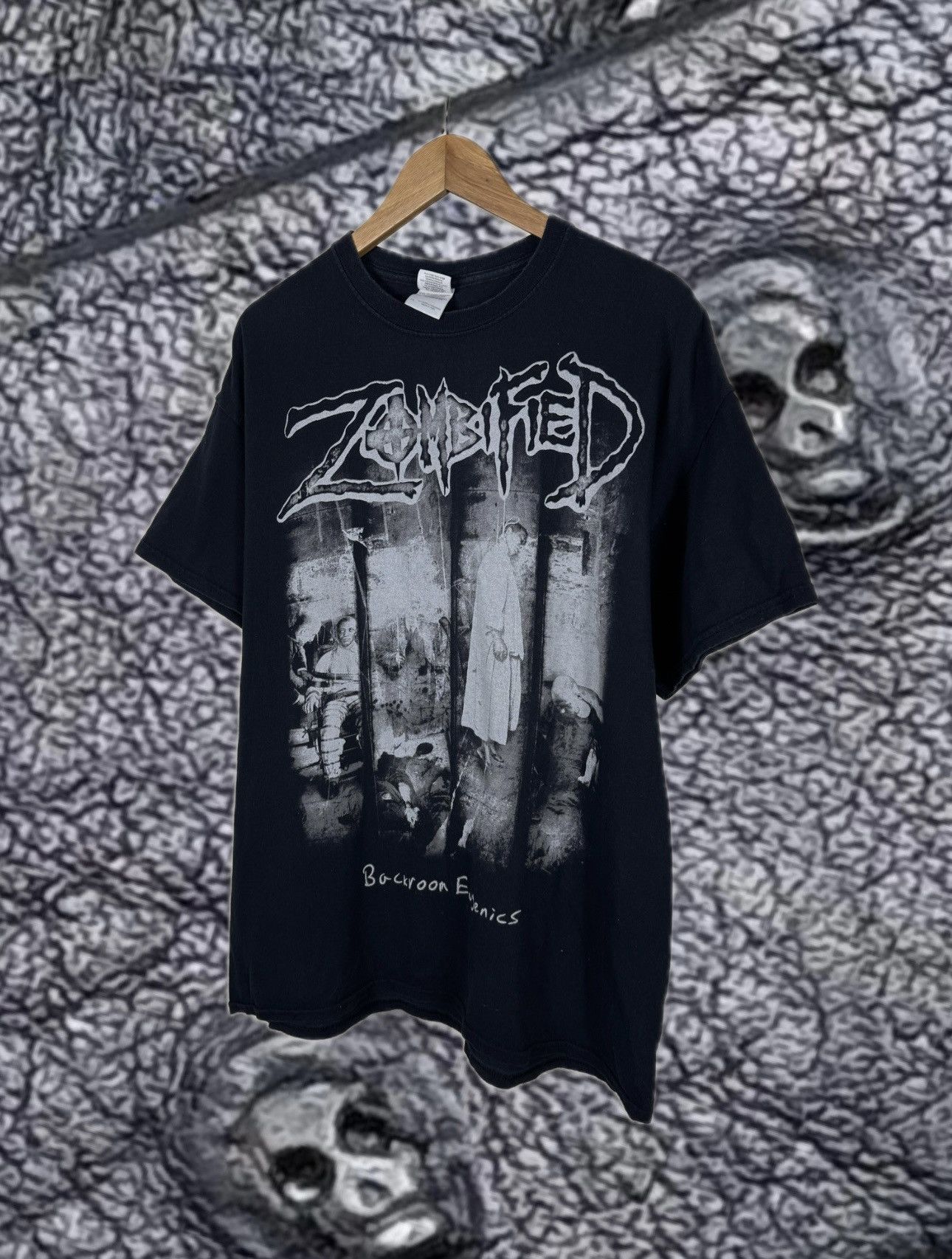 Band Tees Zombified Backroom Eugenics Rock Vintage Band TEE Size US XL / EU 56 / 4 - 1 Thumbnail
