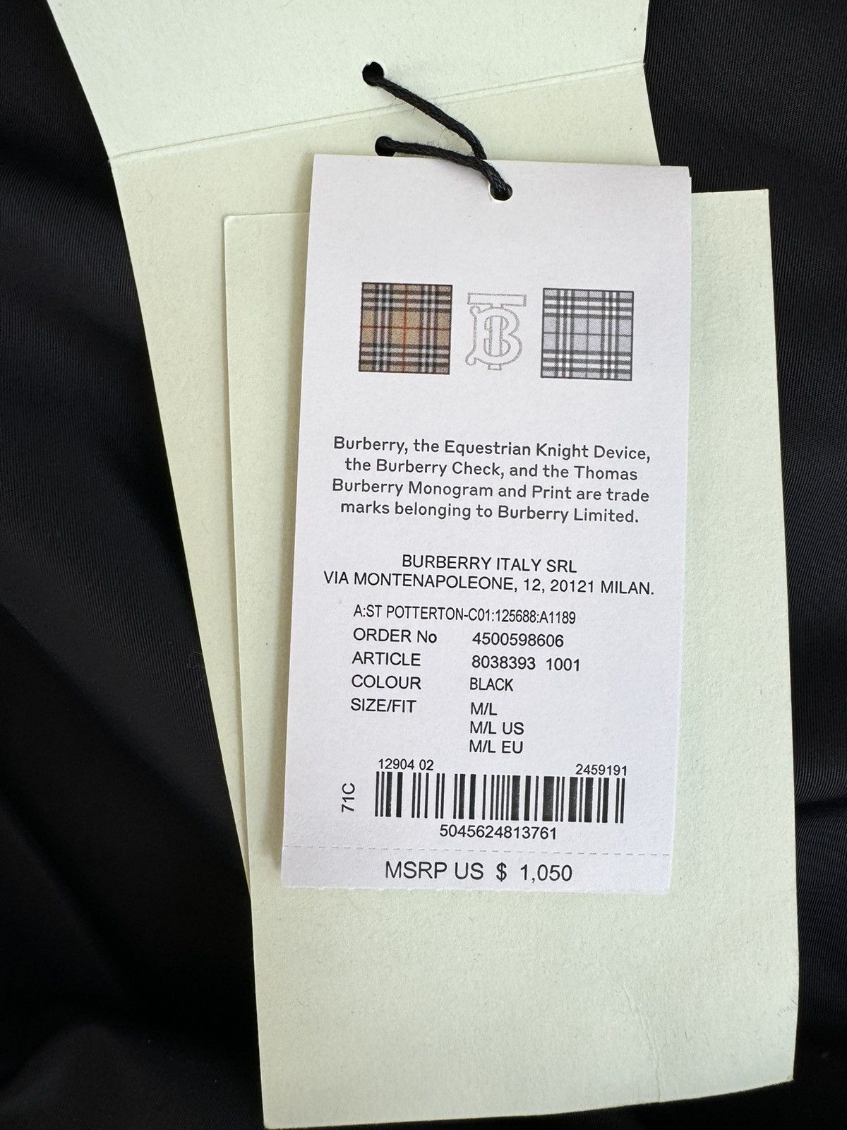 Burberry NWT Burberry Horseferry Nylon Cape Size US S / EU 44-46 / 1 - 12 Thumbnail