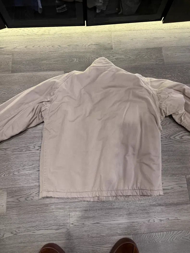 Nigel Cabourn Nigel Cabourn Belted Deck Cotton Jacket, Beige Size US M / EU 48-50 / 2 - 3 Thumbnail