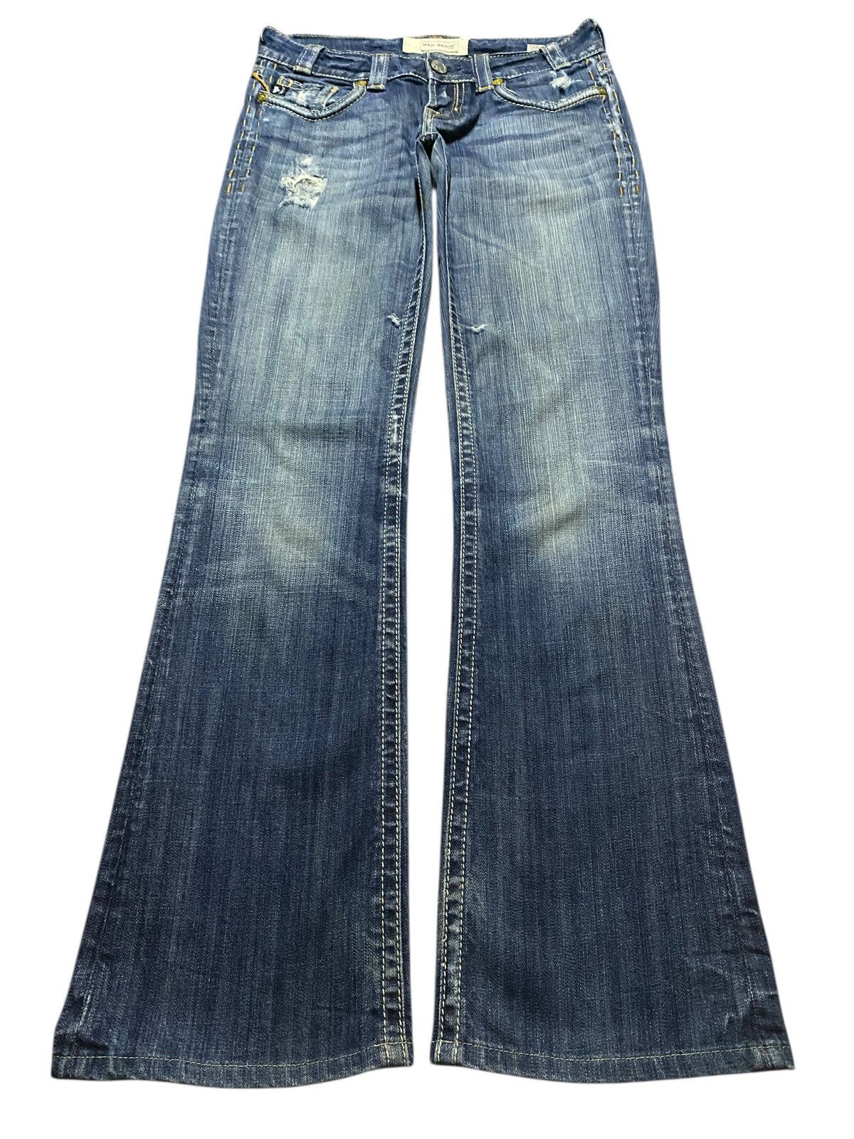 If Six Was Nine Woman Mek Denim Reverse For Care Distressed Flare Jeans Size US 30 / EU 46 - 1 Thumbnail