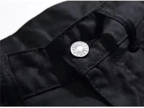 Vintage Graphic Stacked Black Denim Size US 32 / EU 48 - 3 Thumbnail