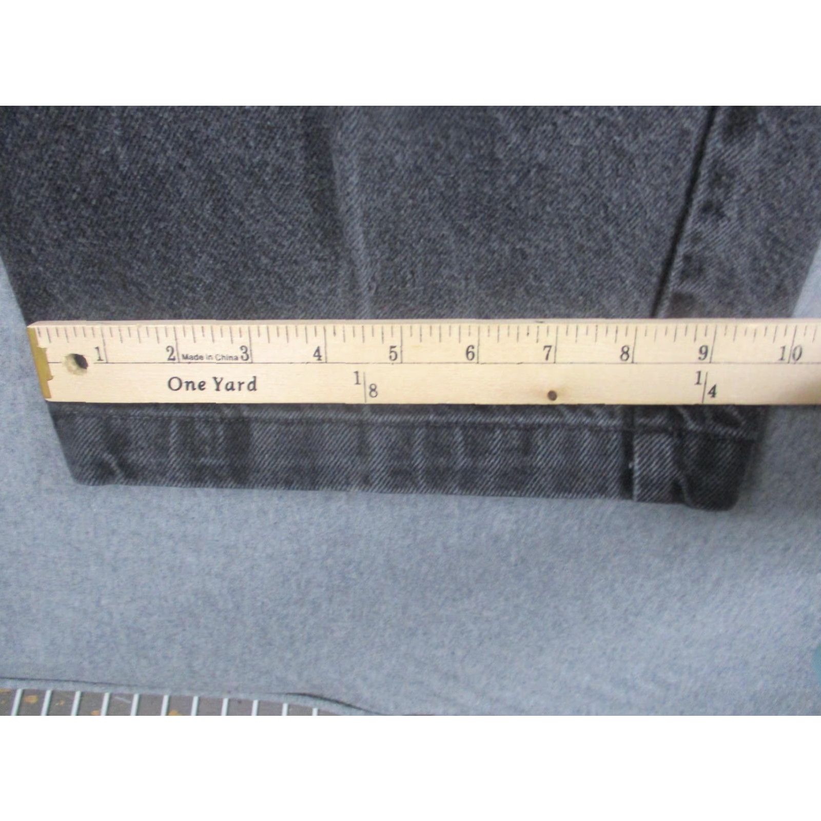 Guess VINTAGE Guess Jeans Mens 34x32 Gray High Rise Straight Denim Made USA 90s Size US 34 / EU 50 - 6 Thumbnail
