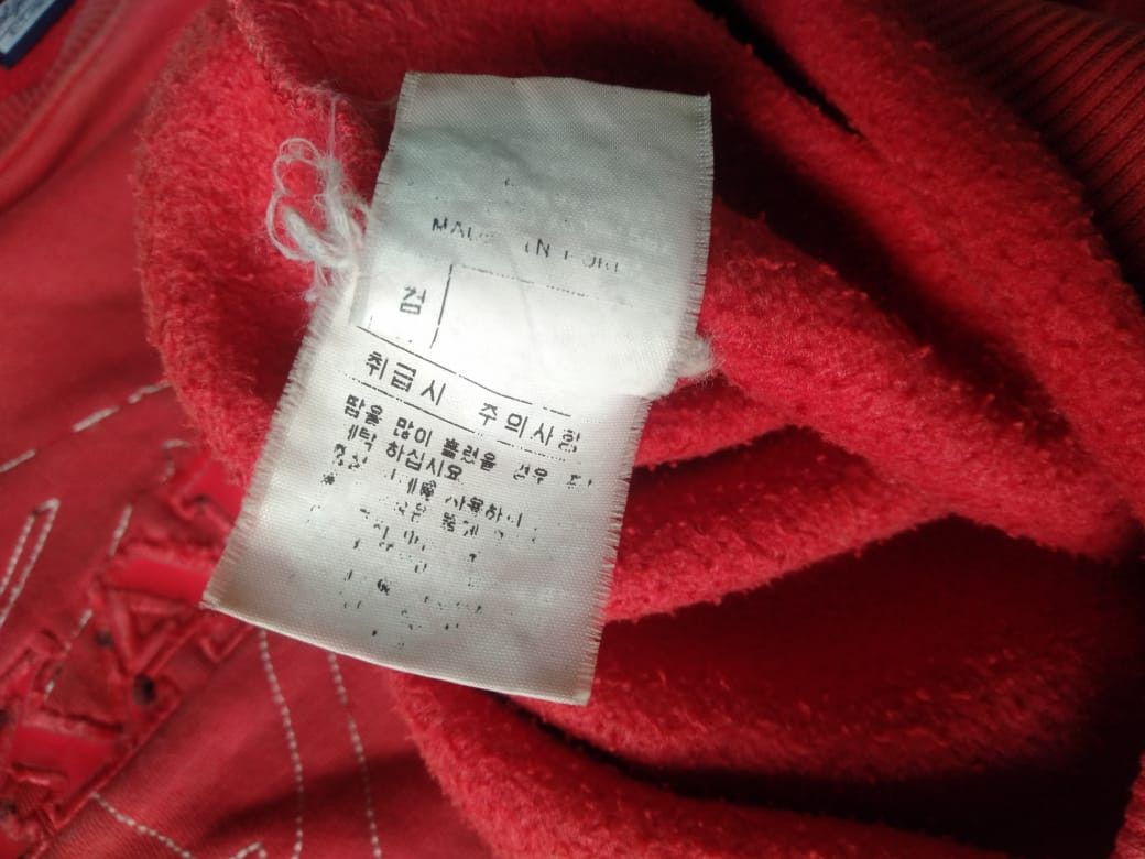Karl Kani Karl Kani Vintage 90s Embroidery Sweater Streetwear Red Size US L / EU 52-54 / 3 - 4 Thumbnail