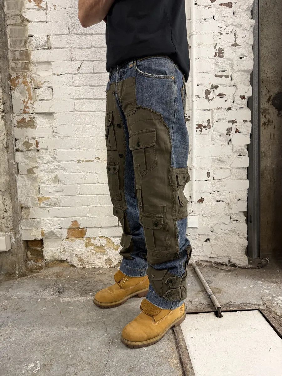 Dolce & Gabbana FW2005 Dolce & Gabbana Hybrid Khaki Multi-Pocket Cargo Denim Pants Size US 32 / EU 48 - 5 Thumbnail
