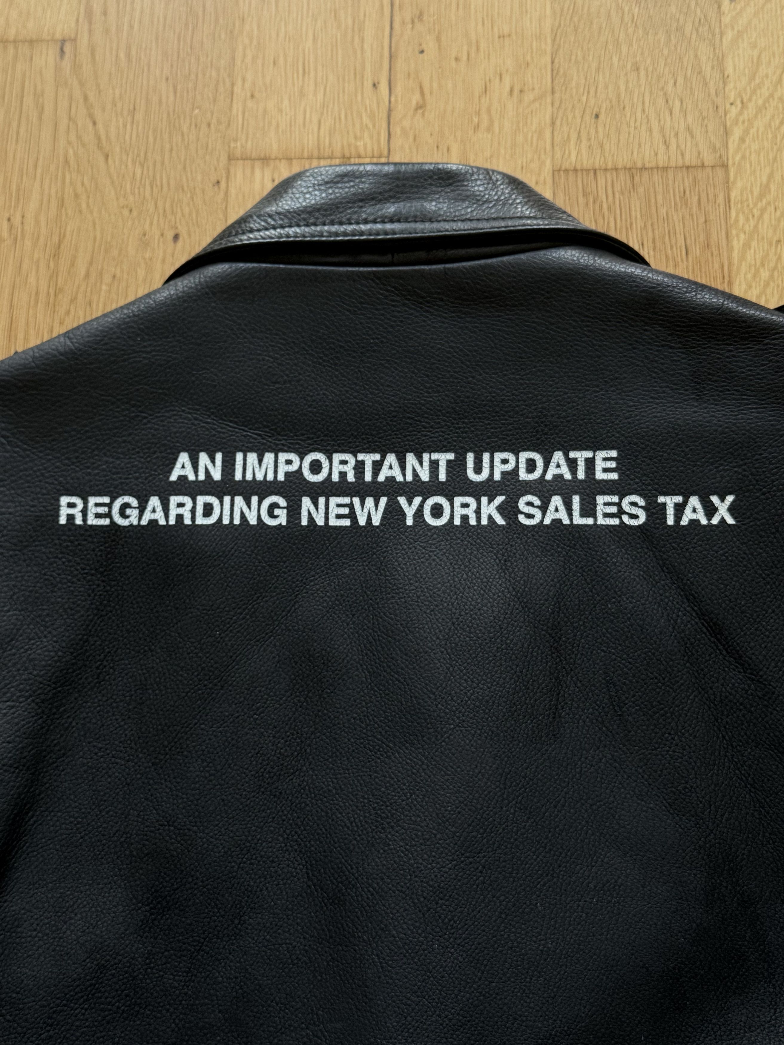 Enfants Riches Deprimes SS18 Christie's New York Sales Tax Leather Jacket Size US M / EU 48-50 / 2 - 4 Thumbnail