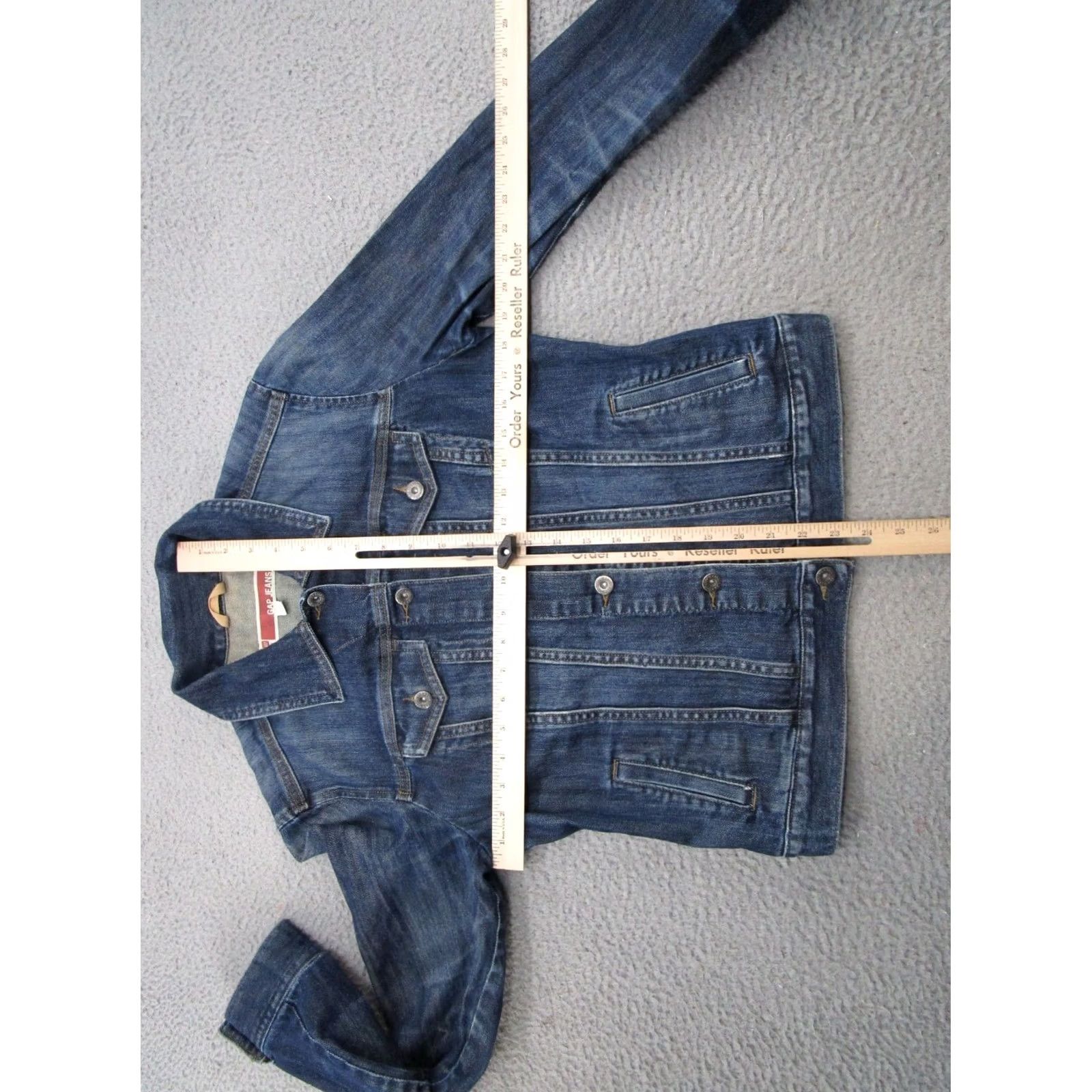 Gap GAP Denim Jacket Women’s Blue M VTG Dark Wash Jacket Women M Blue Denim Vintage No Size 32" / US 10 / IT 46 - 5 Thumbnail