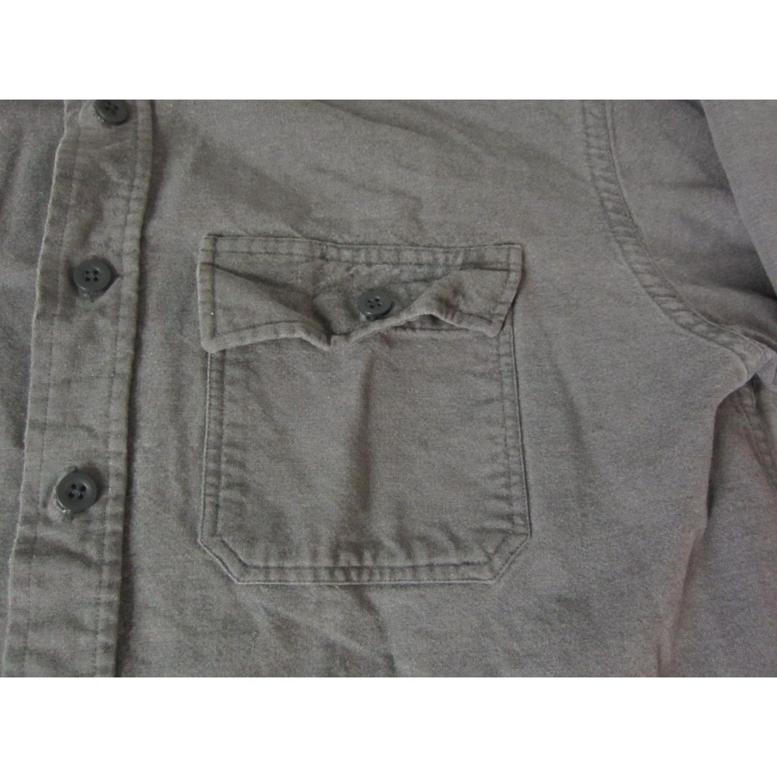 Vintage VINTAGE L.L. Bean Shirt LT Adult Gray Cotton Flannel Chamois Button-Up 90s Mens Tall Big & Tall Size US L / EU 52-54 / 3 - 5 Thumbnail