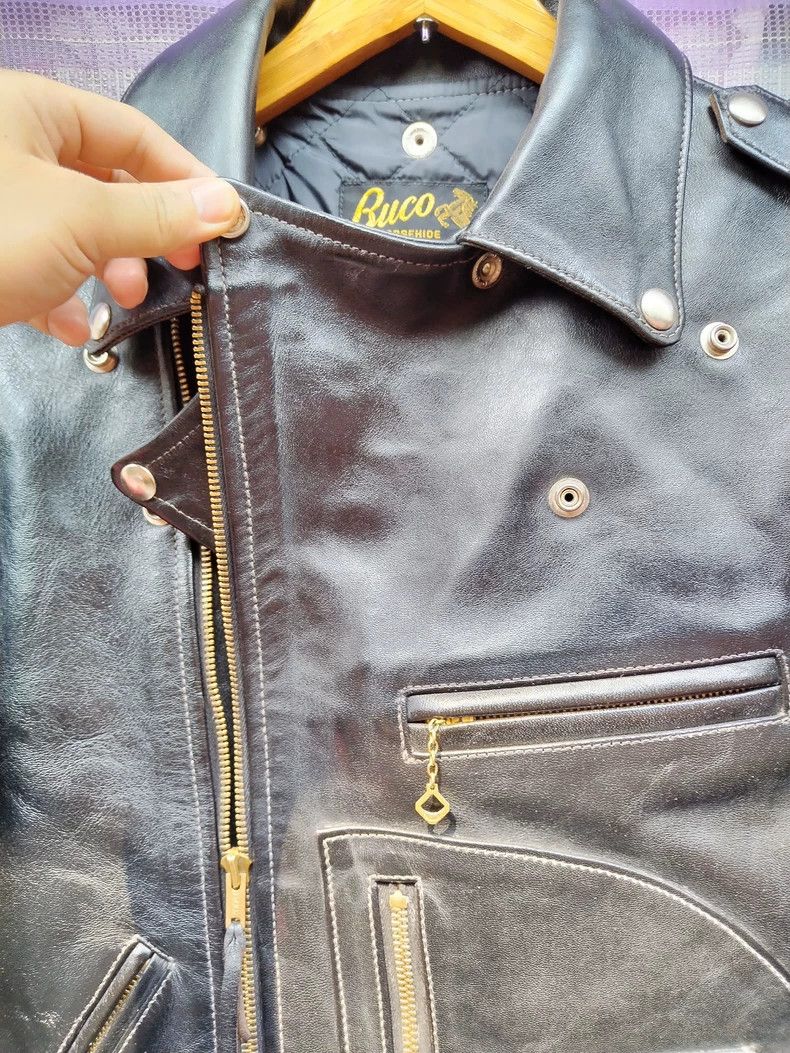 The Real McCoy's The Real McCoy's Buco J24 Vintage Black Horsehide Tea Core Size US S / EU 44-46 / 1 - 8 Thumbnail