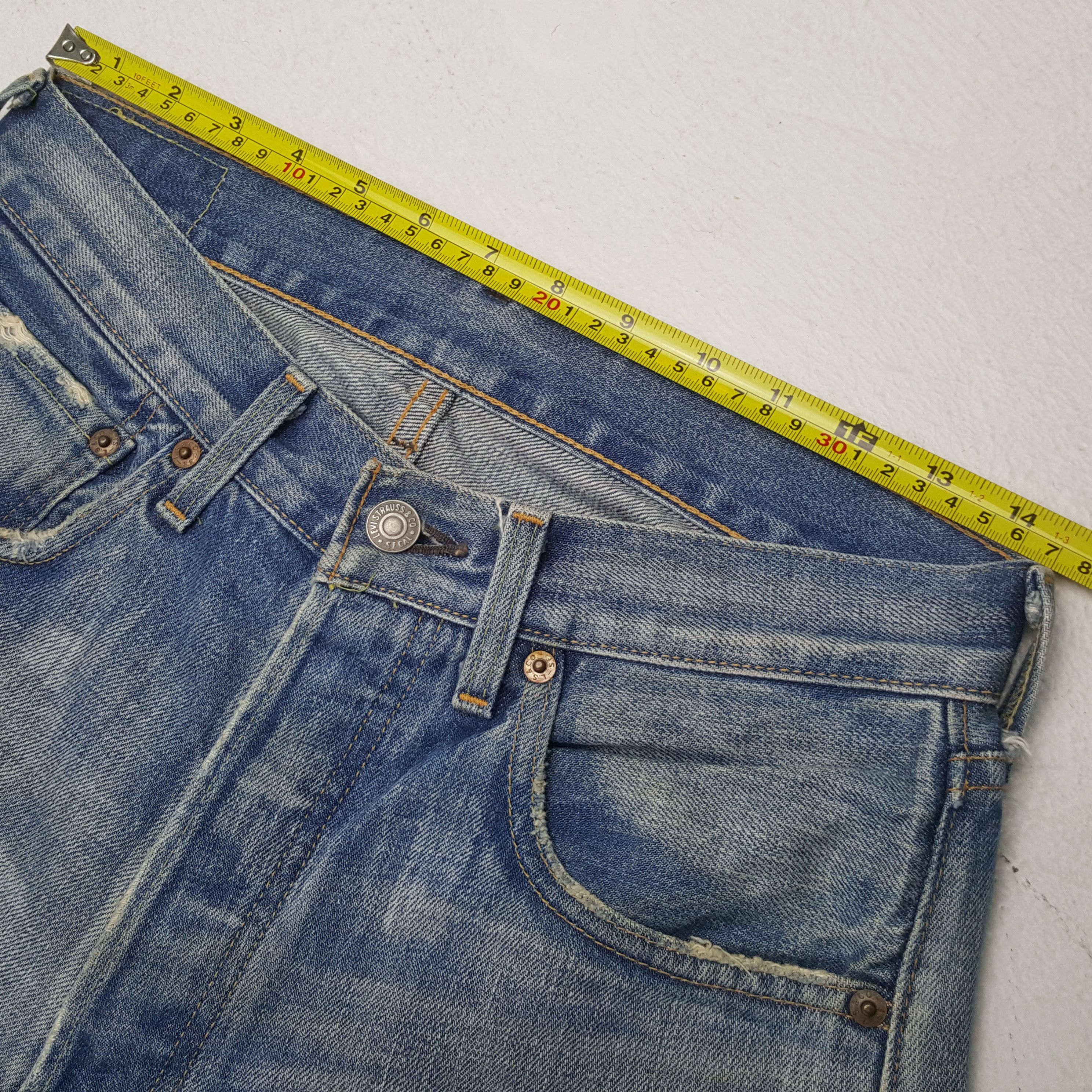 Levi's Levis Big E Selvedge Streetwear Style Jeans RR14 Size US 29 - 7 Thumbnail