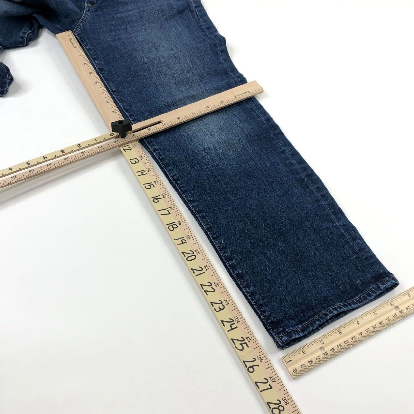 Lucky Brand Lucky Brand Sweet Crop Denim Jeans Shirt? Mid Rise 29W 26L Blue 5-Pocket Regular Womens Jeans Size 28" / US 6 / IT 42 - 4 Thumbnail