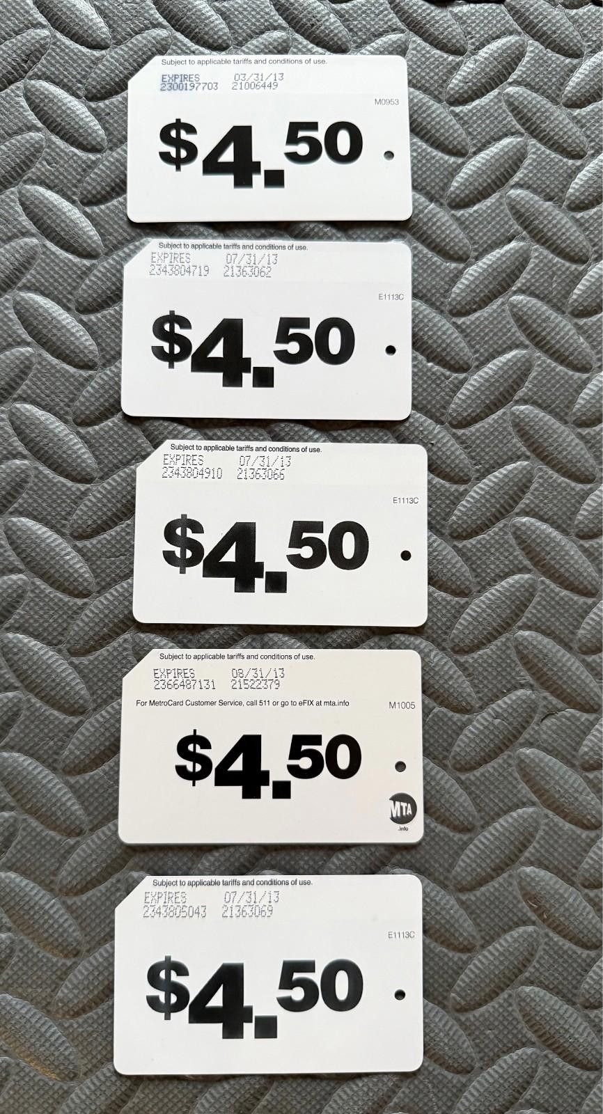 Other NYC MTA METRO CARD Collectors - 26 cards - Price Per Card Size ONE SIZE - 5 Thumbnail