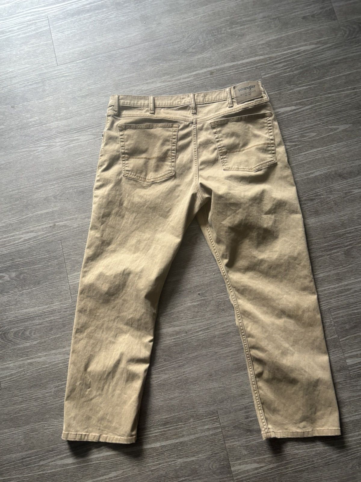 Wrangler Wrangler Authentics Beige Casual Straight Stretch Size 36x30 Size US 36 / EU 52 - 9 Thumbnail