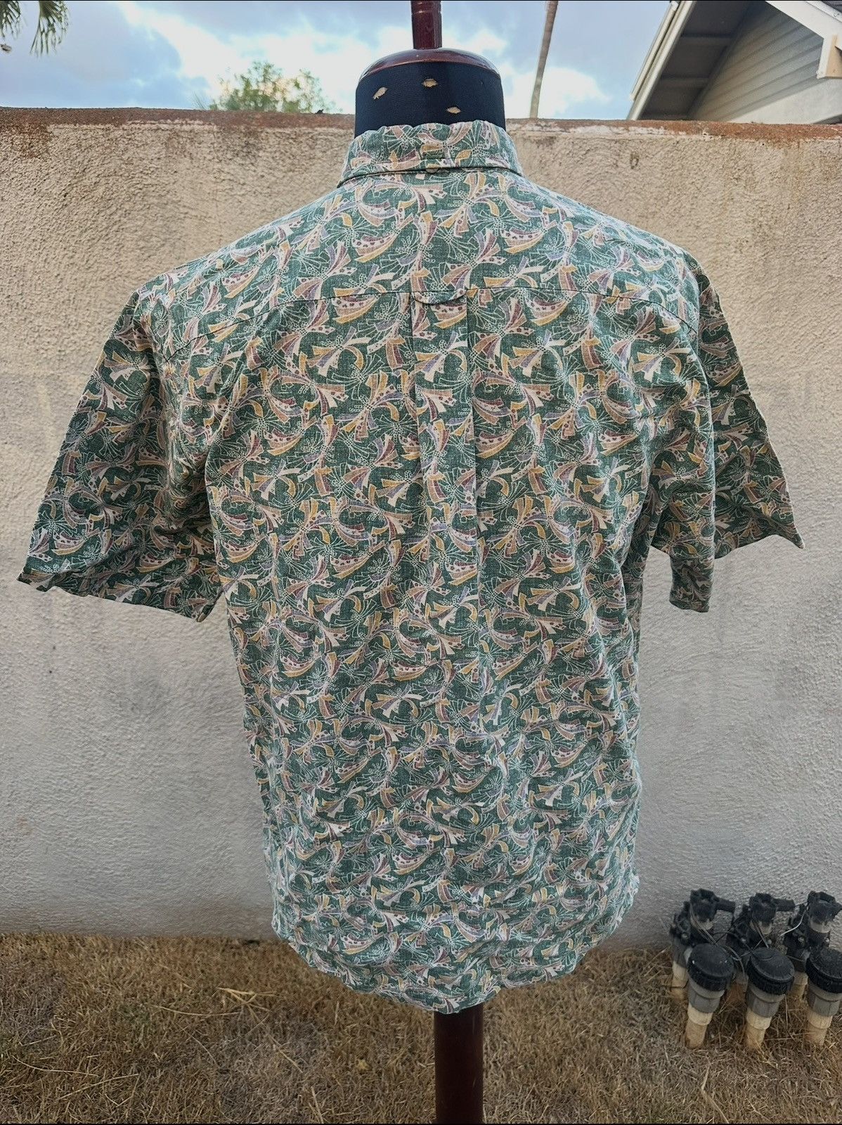 Tori Richard PreOwned Tori Richard Green Hawaiian Print Men’s L Size US L / EU 52-54 / 3 - 2 Thumbnail