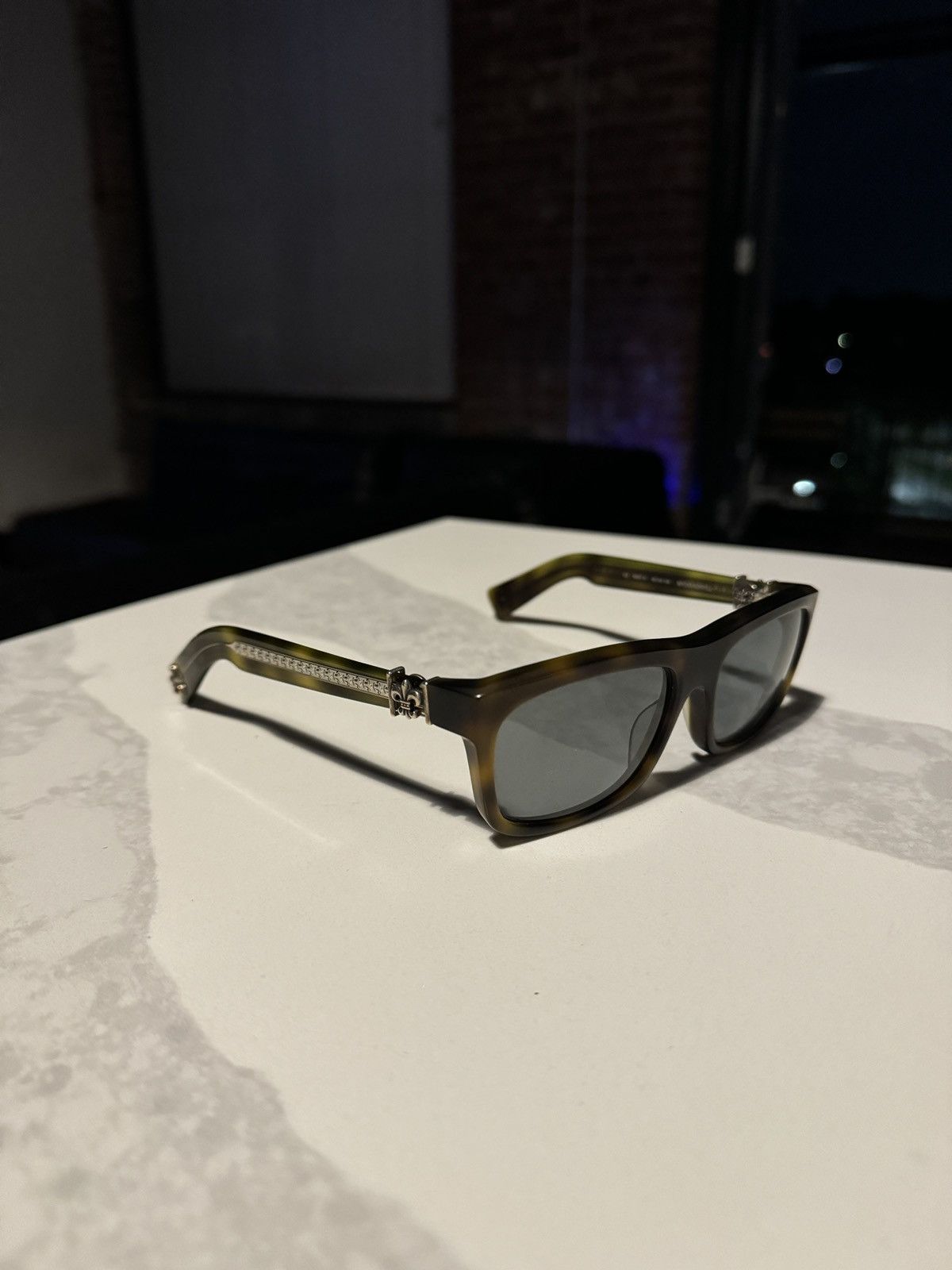 image of Chrome Hearts Mydixadryll Frames in Cheetah, Men's