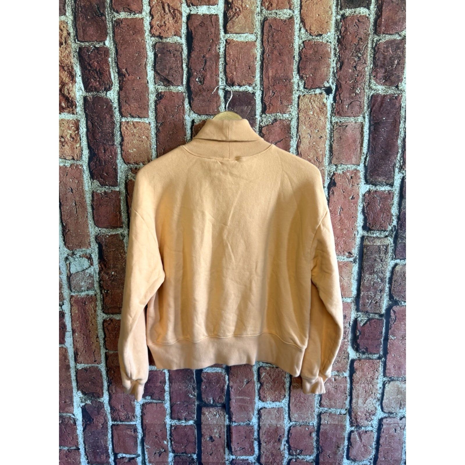Vintage Calia Womens Orange Long Sleeve Ribbed Turtleneck Sweatshirt Size S Size S / US 4 / IT 40 - 2 Thumbnail