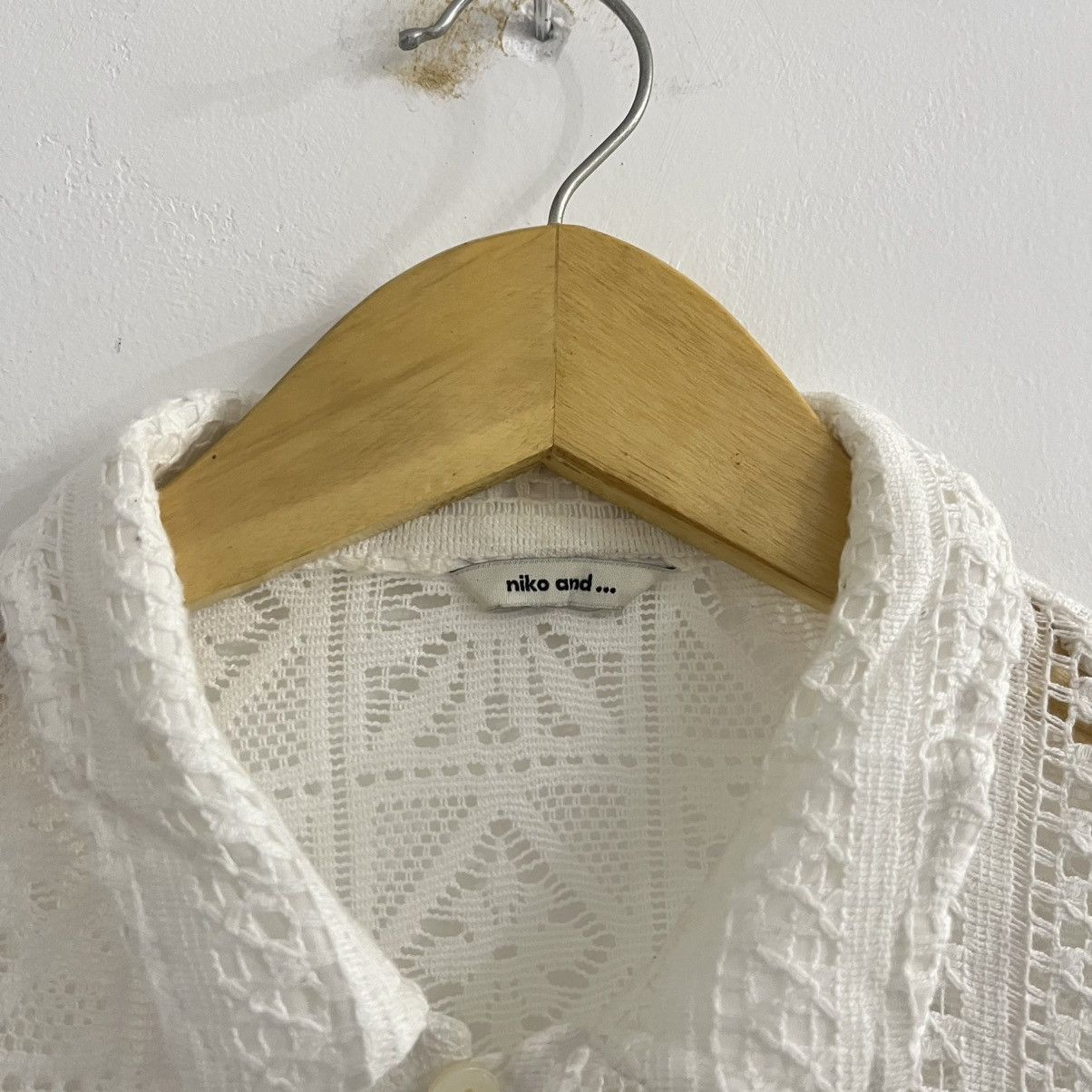 Issey Miyake Niko And Unique Crochet Shirt Size US M / EU 48-50 / 2 - 5 Thumbnail