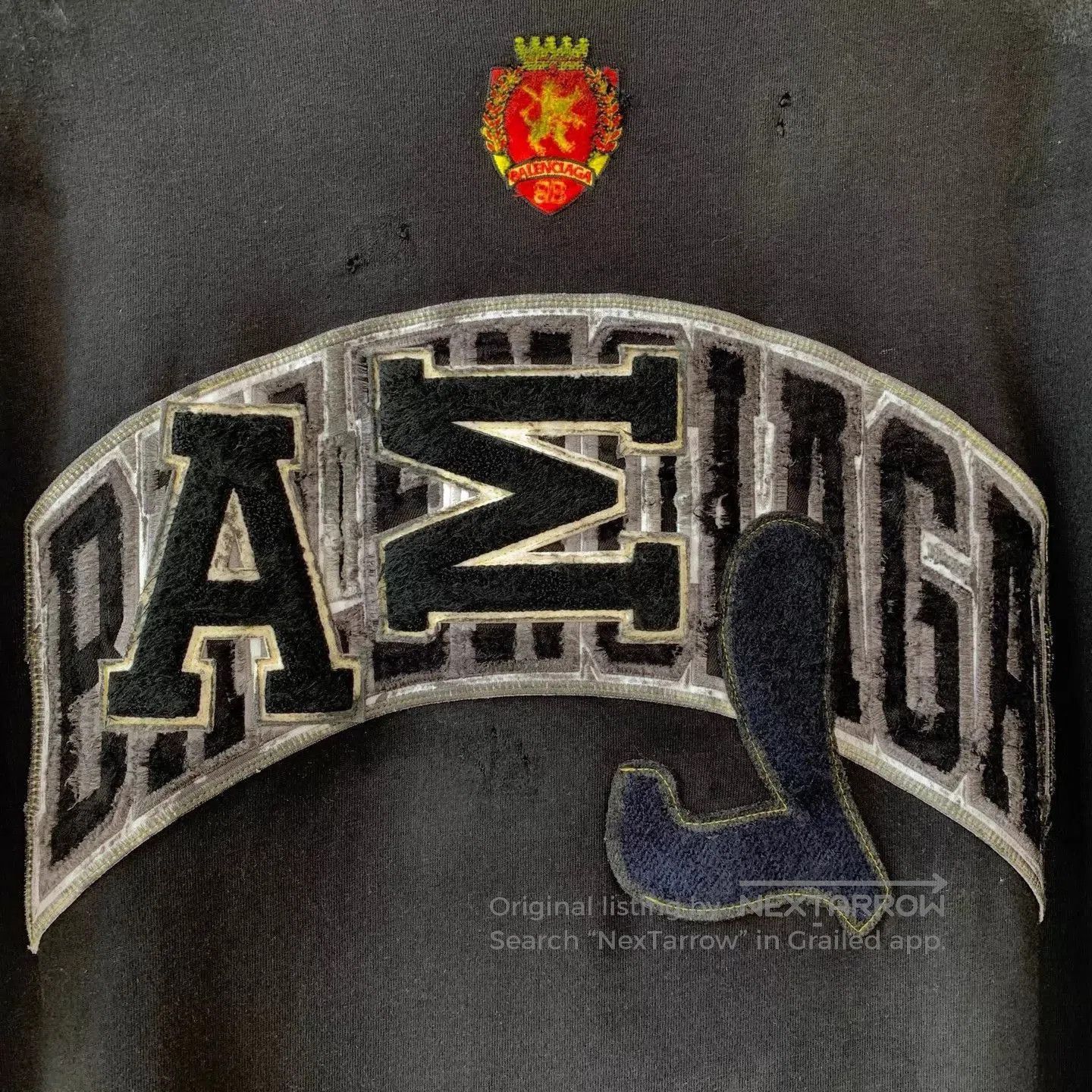 Balenciaga Black Graphic Short Sleeve Shirt. Size US L / EU 52-54 / 3 - 4 Thumbnail