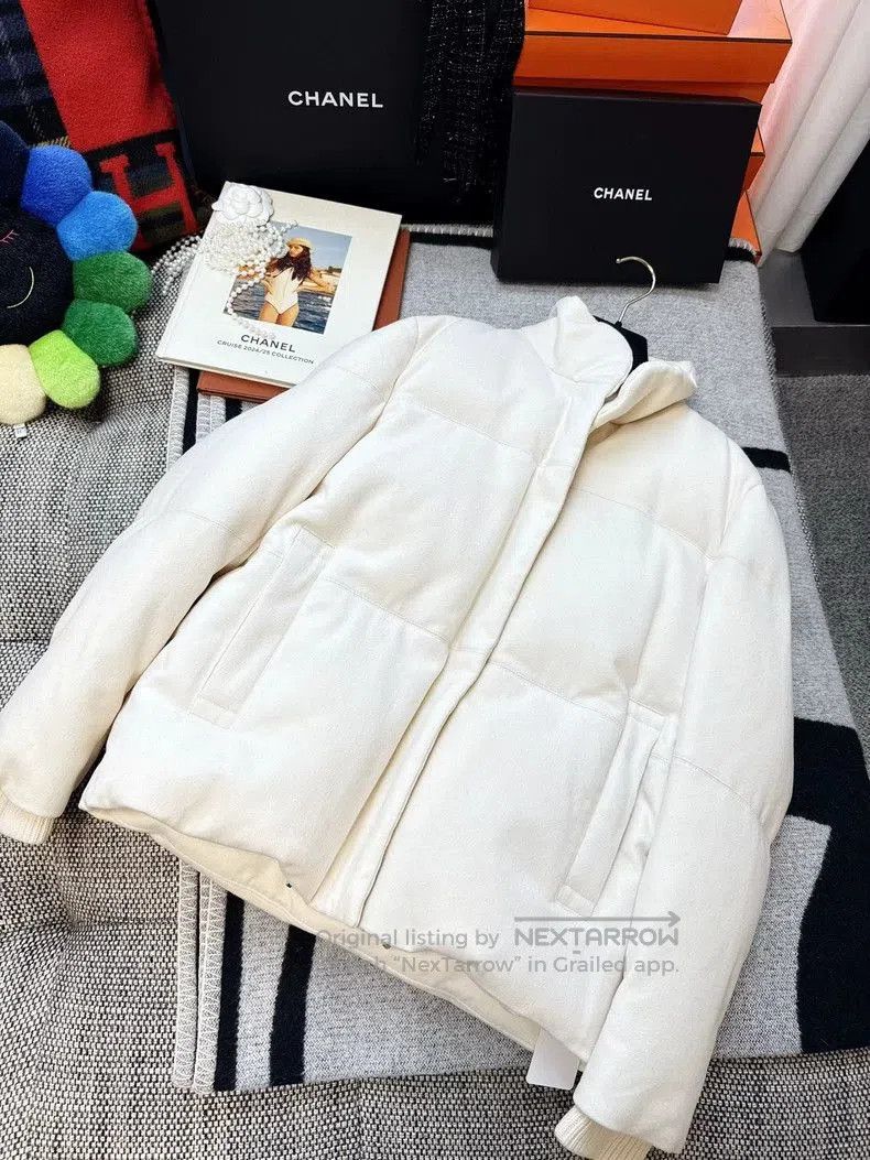 Loro Piana Loro Piana Cream Cashmere Down Jacket. Size US S / EU 44-46 / 1 - 3 Thumbnail