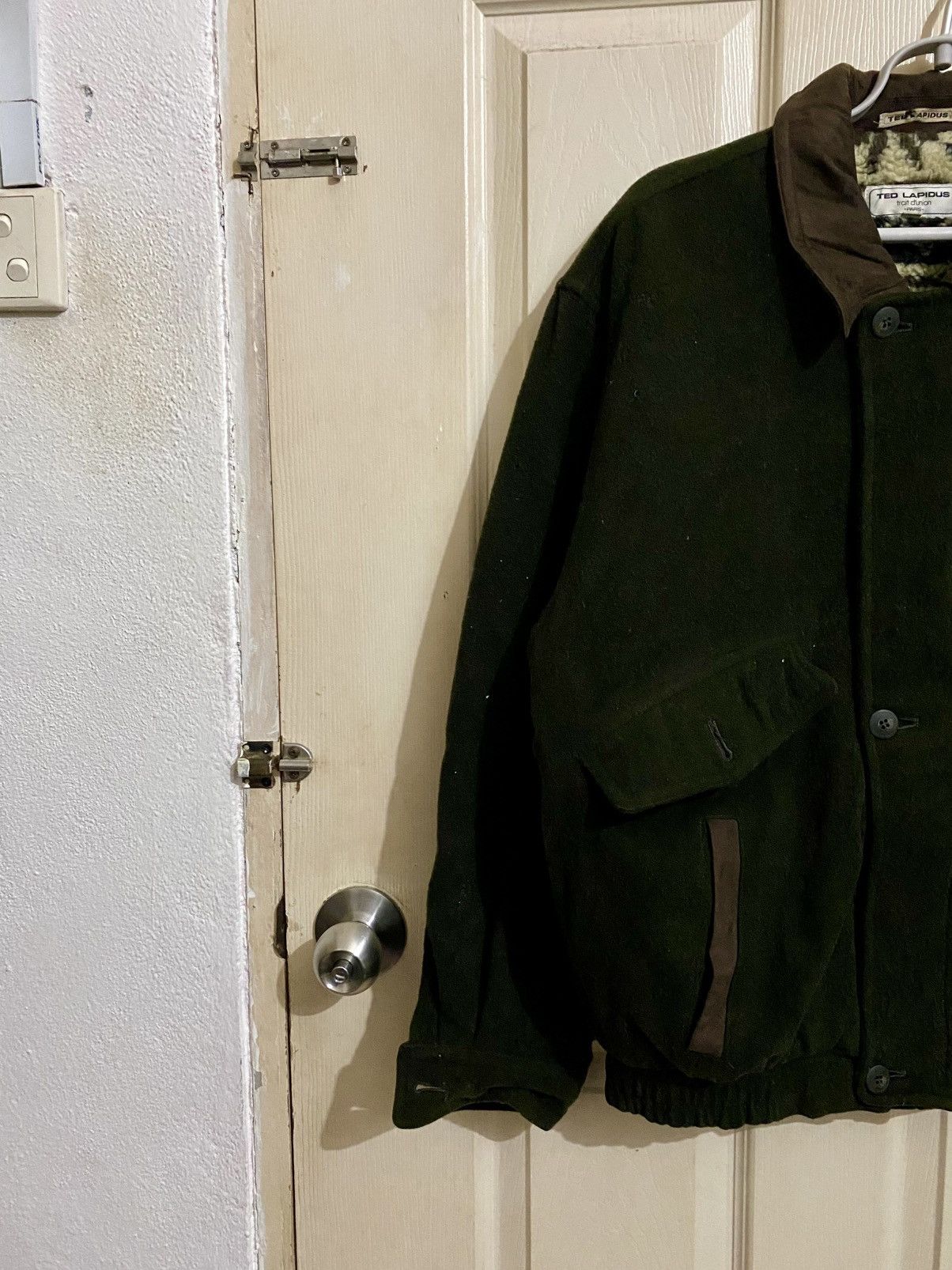 TED LAPIDUS Vintage Ted Lapidus Paris Wool Fleece-Lined – Forest Green Size US L / EU 52-54 / 3 - 7 Thumbnail