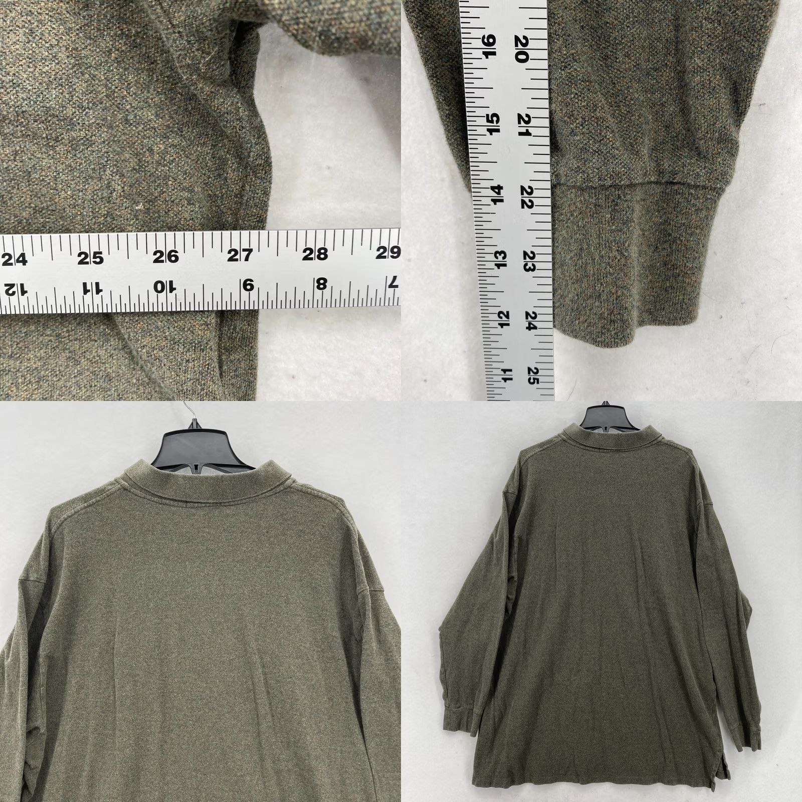 Polo Ralph Lauren Polo Ralph Lauren Polo Long Sleeve Shirt Mens 3XLT Green Logo Pony Casual Golf Shirt Size US XXL / EU 58 / 5 - 8 Thumbnail