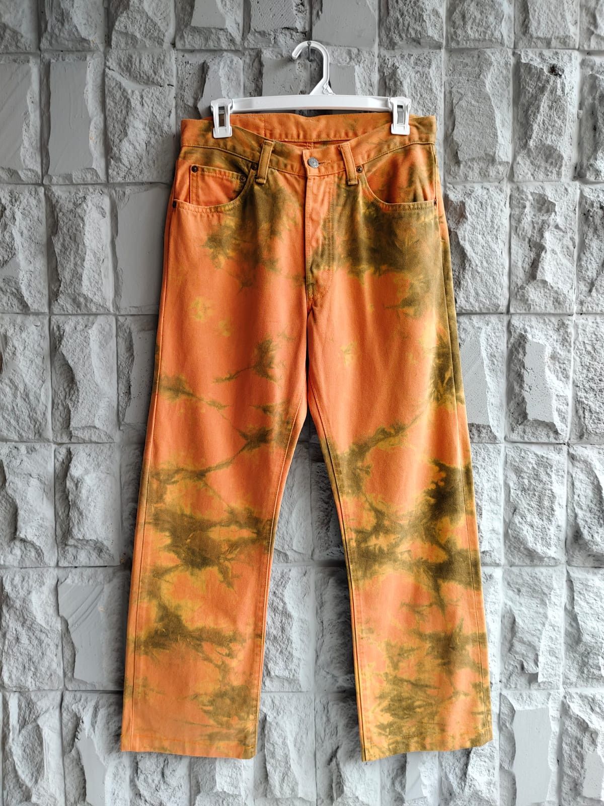 Johnbull × Vintage 💥Vintage John Bull Tie Dye Washed Jeans Size US 30 / EU 46 - 1 Thumbnail