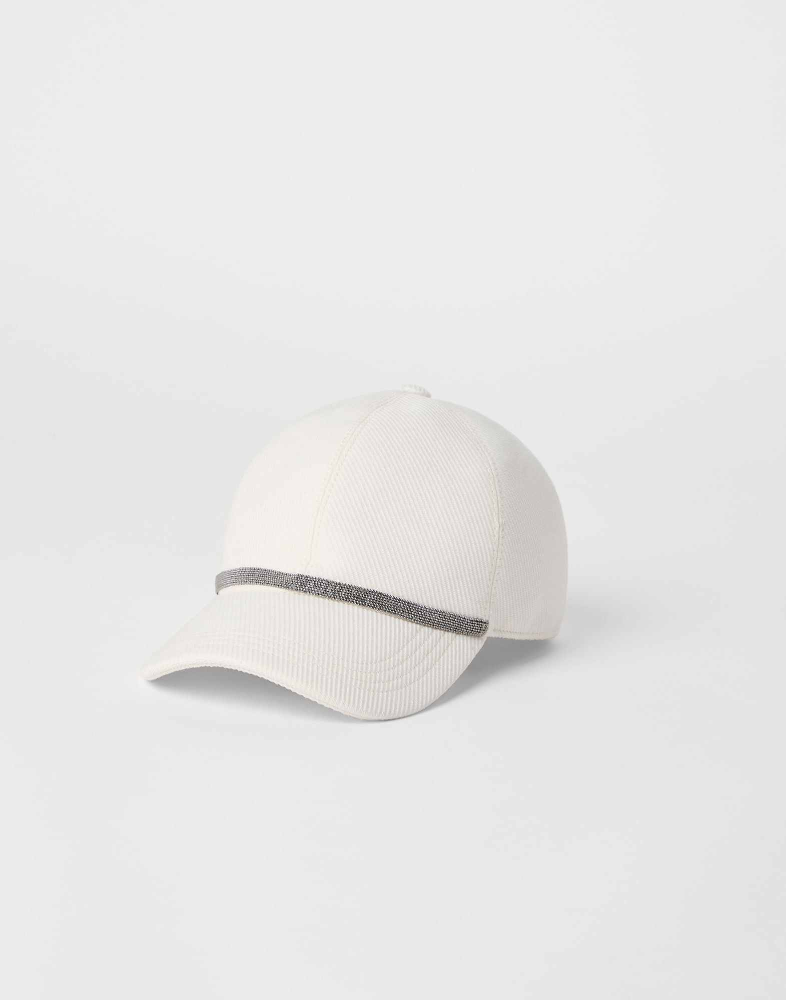 Brunello Cucinelli o1la1rc1a0325 Size: OS/Lady Cap in White Size ONE SIZE - 1 Thumbnail