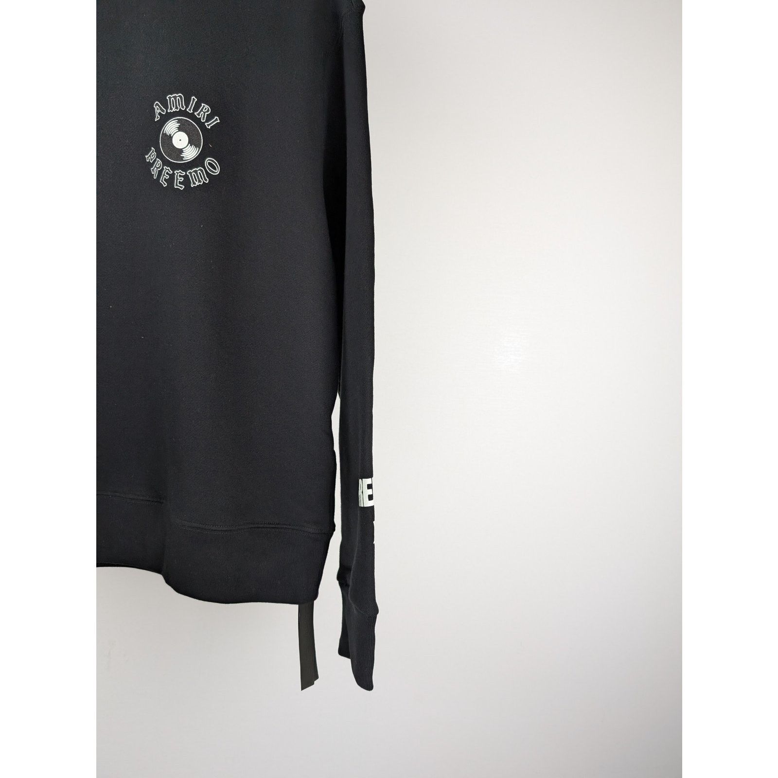 Amiri o1rshd1 Amiri Preemo Record Crewneck Sweatshirt in Black Size US XL / EU 56 / 4 - 5 Thumbnail