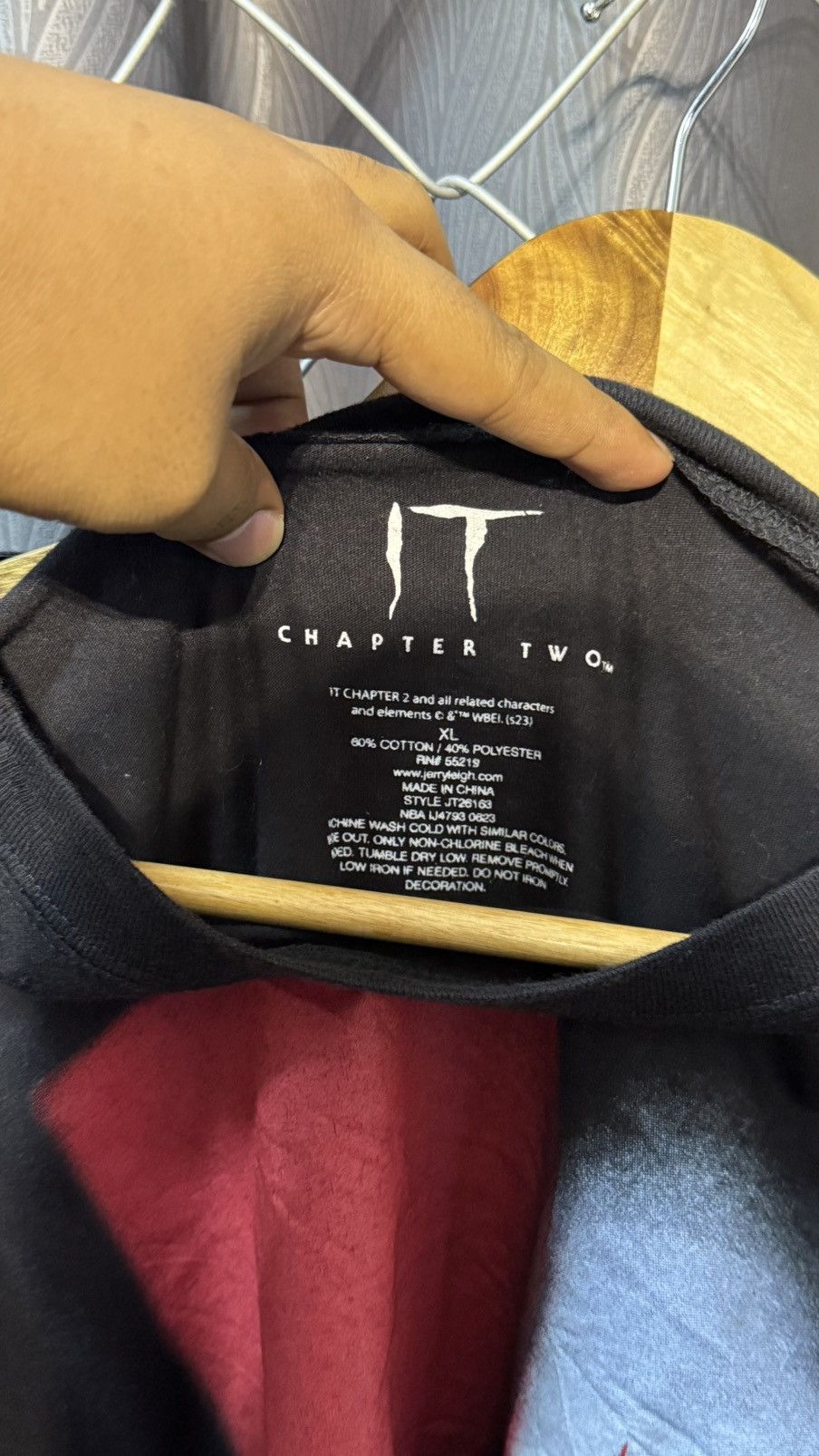 Vintage IT CHAPTER TWO PENNYWISE HORROR MOVIE TSHIRT Size US XL / EU 56 / 4 - 3 Thumbnail