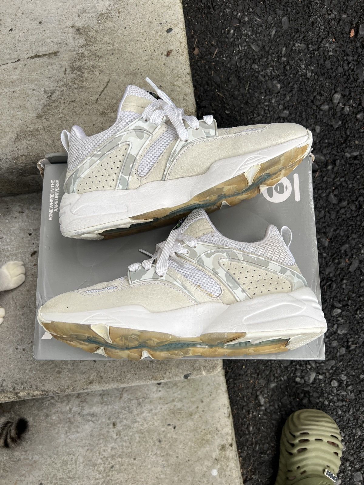 Bape × Puma Puma Blaze of Glory Bape Camo White Men's - 358844-01 Size US 8.5 / EU 41-42 - 3 Thumbnail