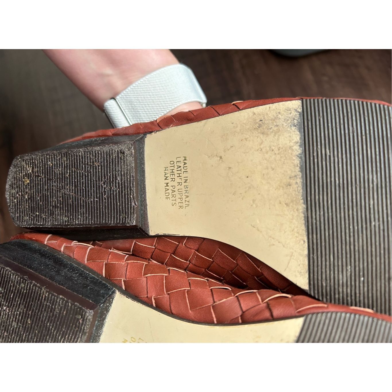 Bonnie Clyde Connie Wicker Woven Slip-On Brown Shoes, Size 9 Size US 9 / IT 39 - 7 Thumbnail