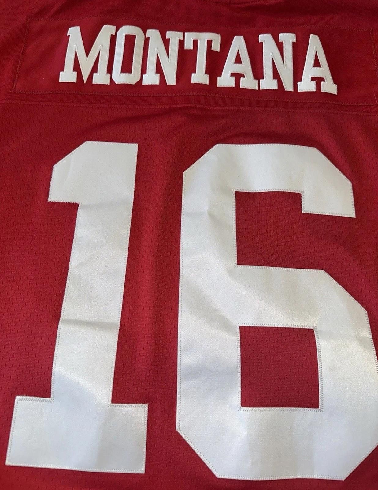 Mitchell & Ness Authentic Mitchell & Ness Joe Montana 1990 NFL Throwback 3XL Size ONE SIZE - 2 Thumbnail